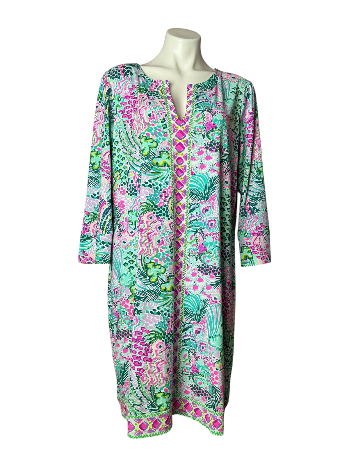 Lilly Pulitzer Nadine Dress Multi Banana Split - Size XXL