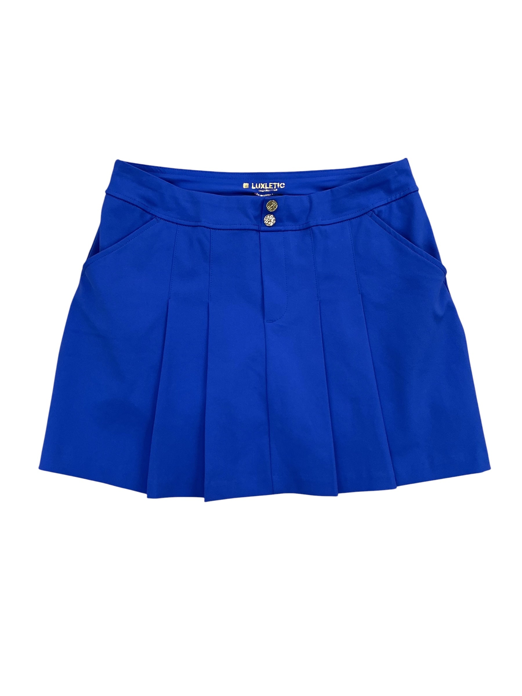 Lilly Pulitzer Luxletic UPF 50+ Kimika Skort Martinique Blue - Size 8
