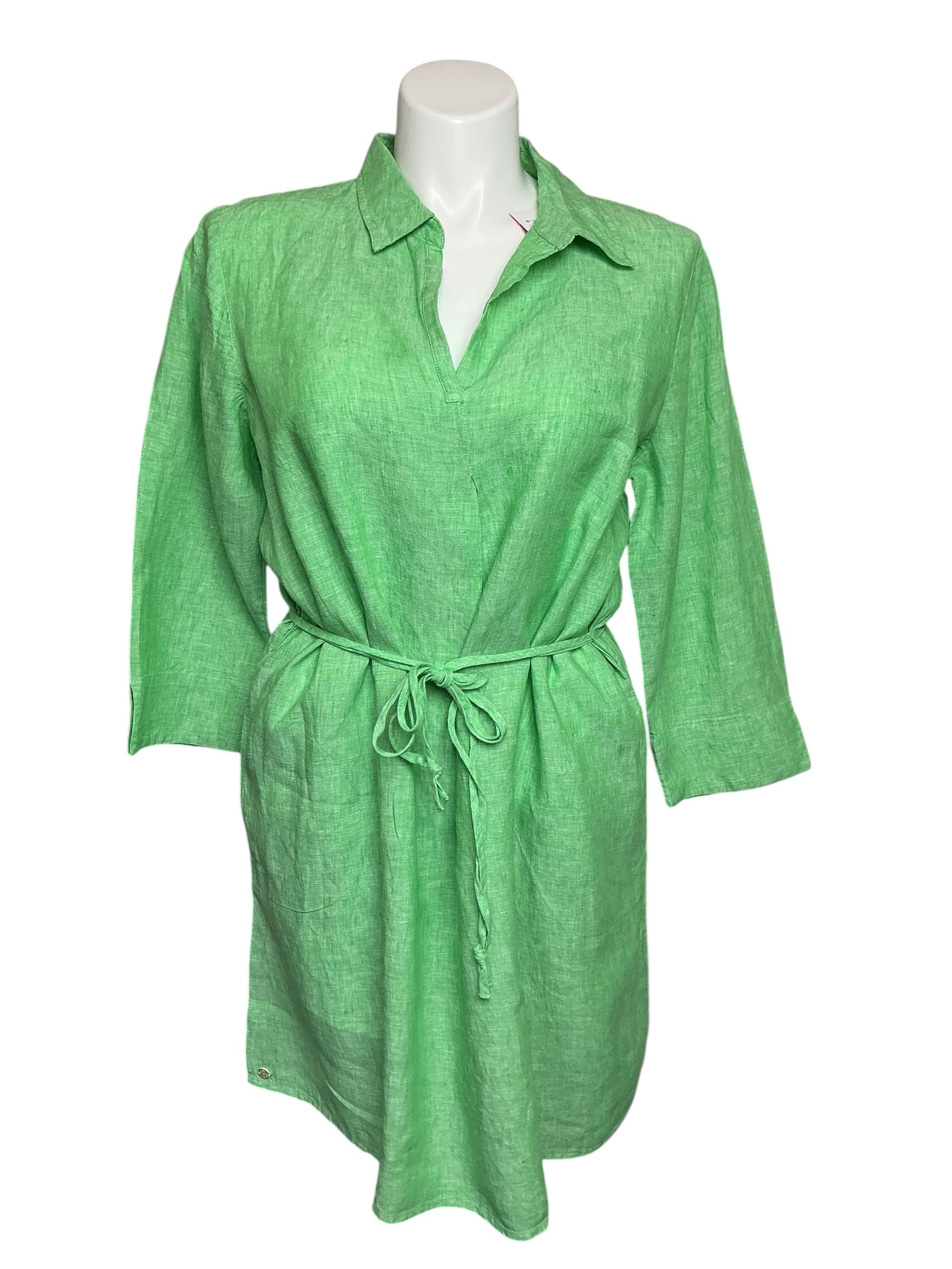Lilly Pulitzer Pilar Tunic Linen Dress - Gecko Green - Size XL