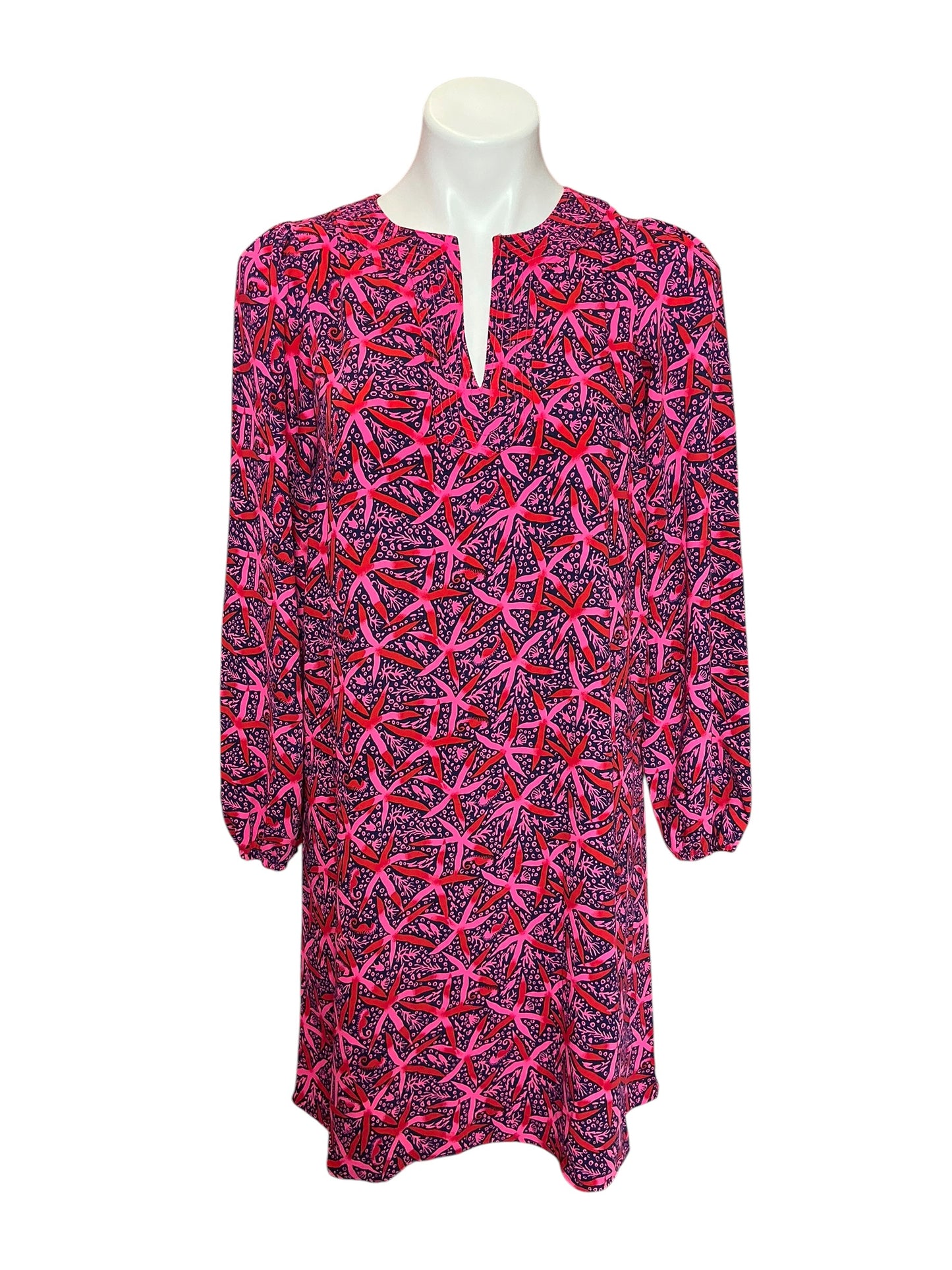 Lilly Pulitzer  Olivine Dress Passion Fruit Pink Star Searching - Size 6