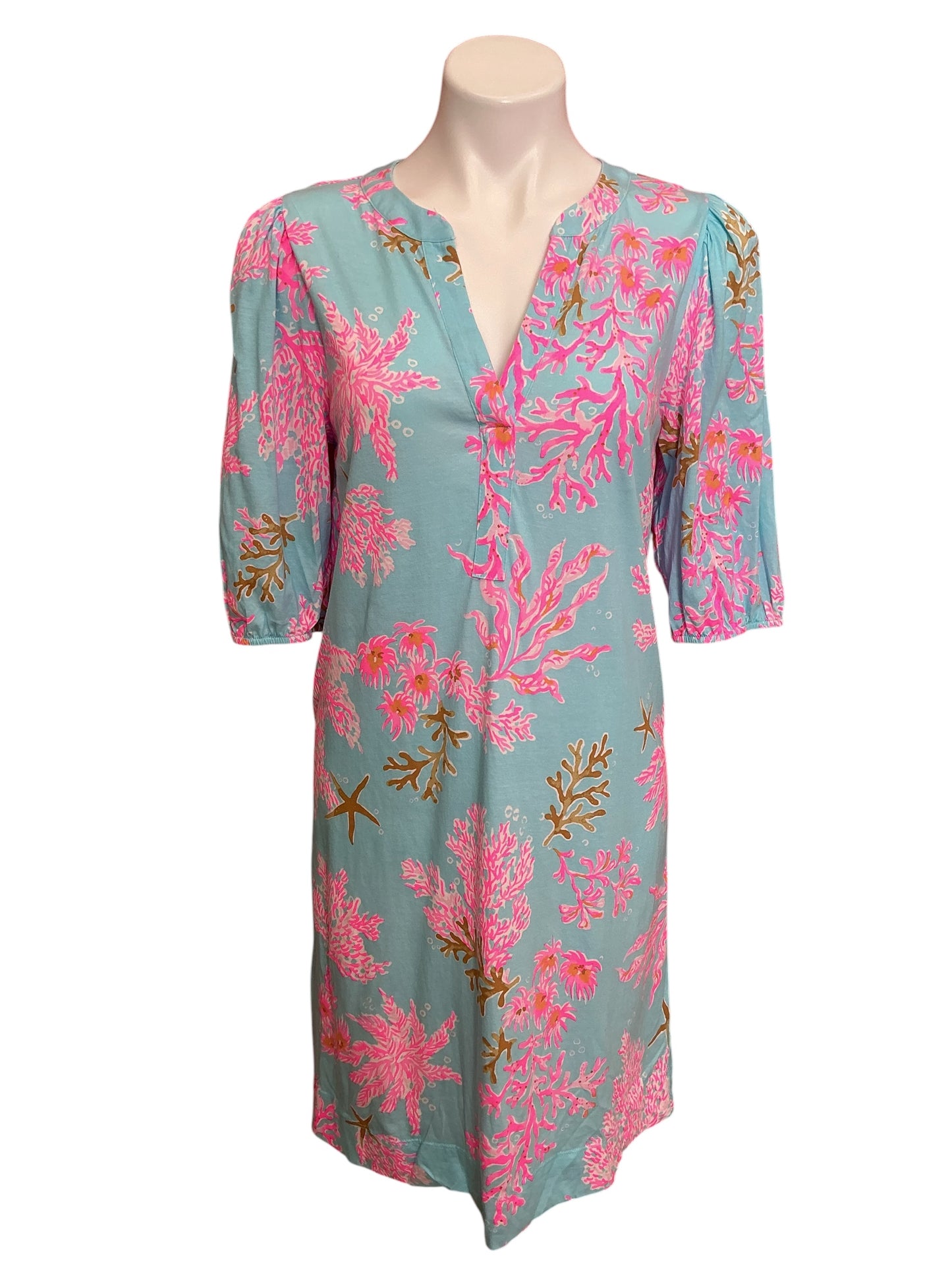 Lilly Pulitzer Colson Dress Multi Royal Coral - Size S