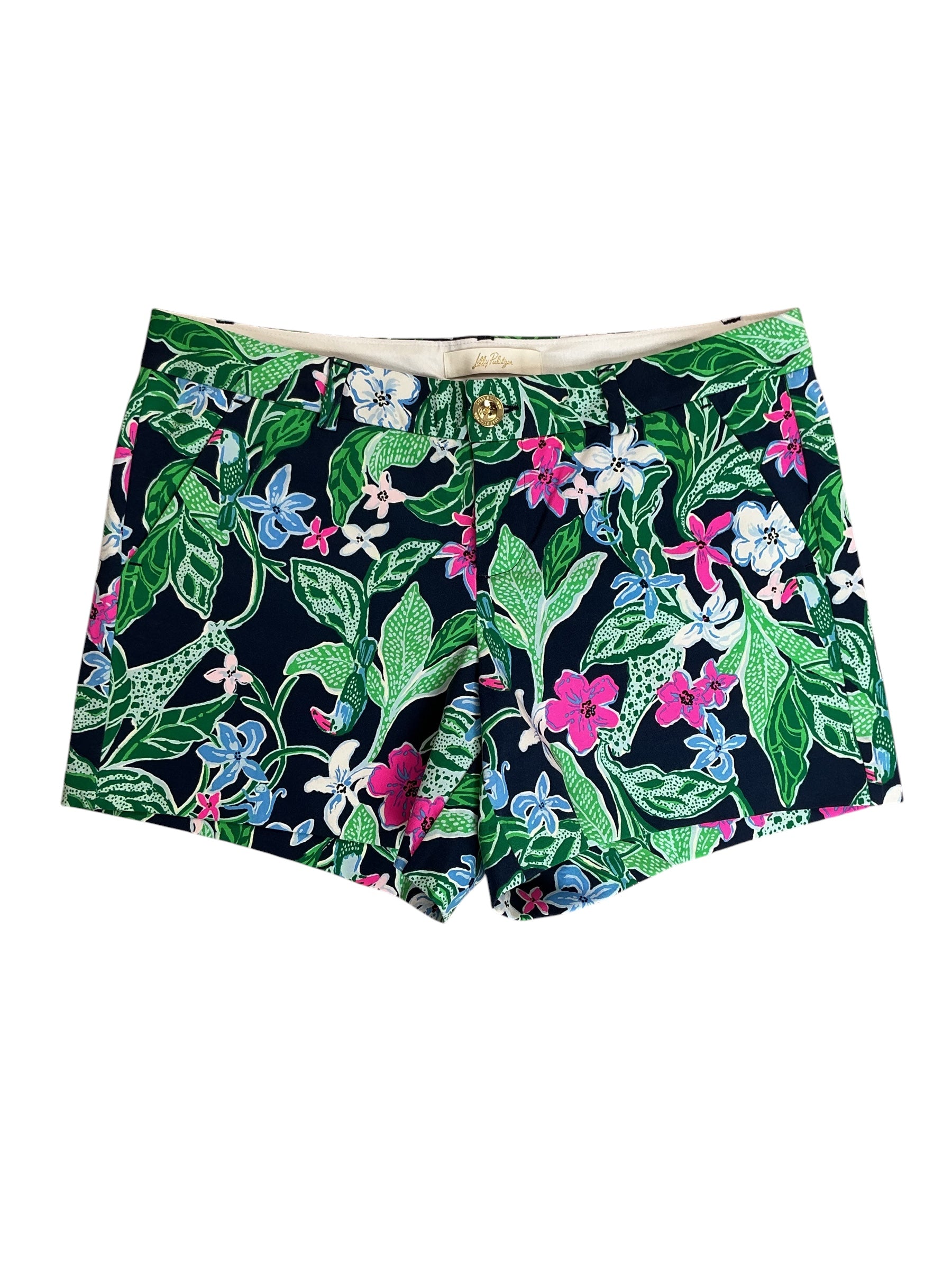 Lilly Pulitzer NWT Callahan Knit Shorts Multi Untamed - Size 8