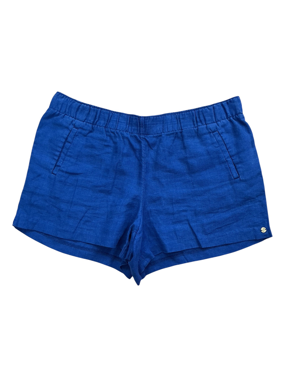 Lilly Pulitzer Lilo Linen Shorts Low Tide Navy - Size XL