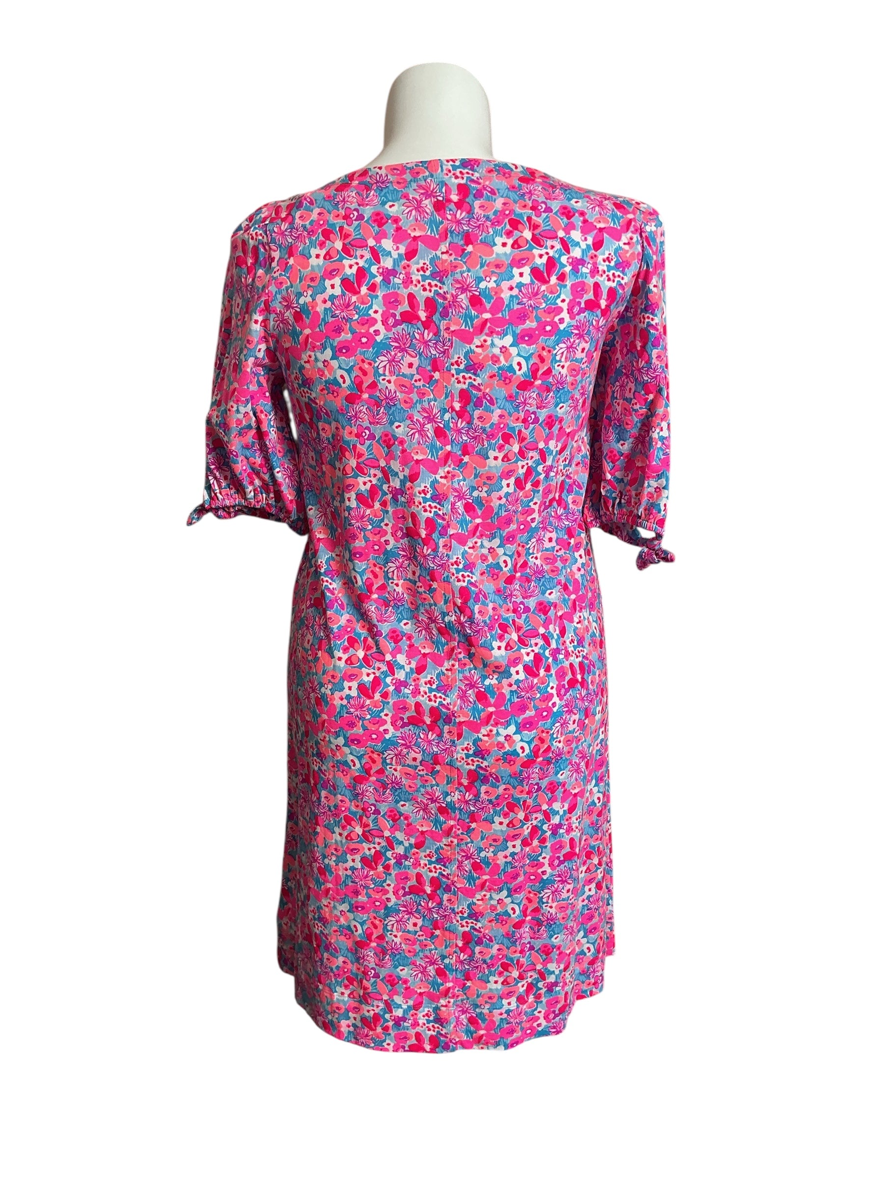Lilly Pulitzer Easley Short Sleeve Dress Aura Pink Baby Bloomer - Size L