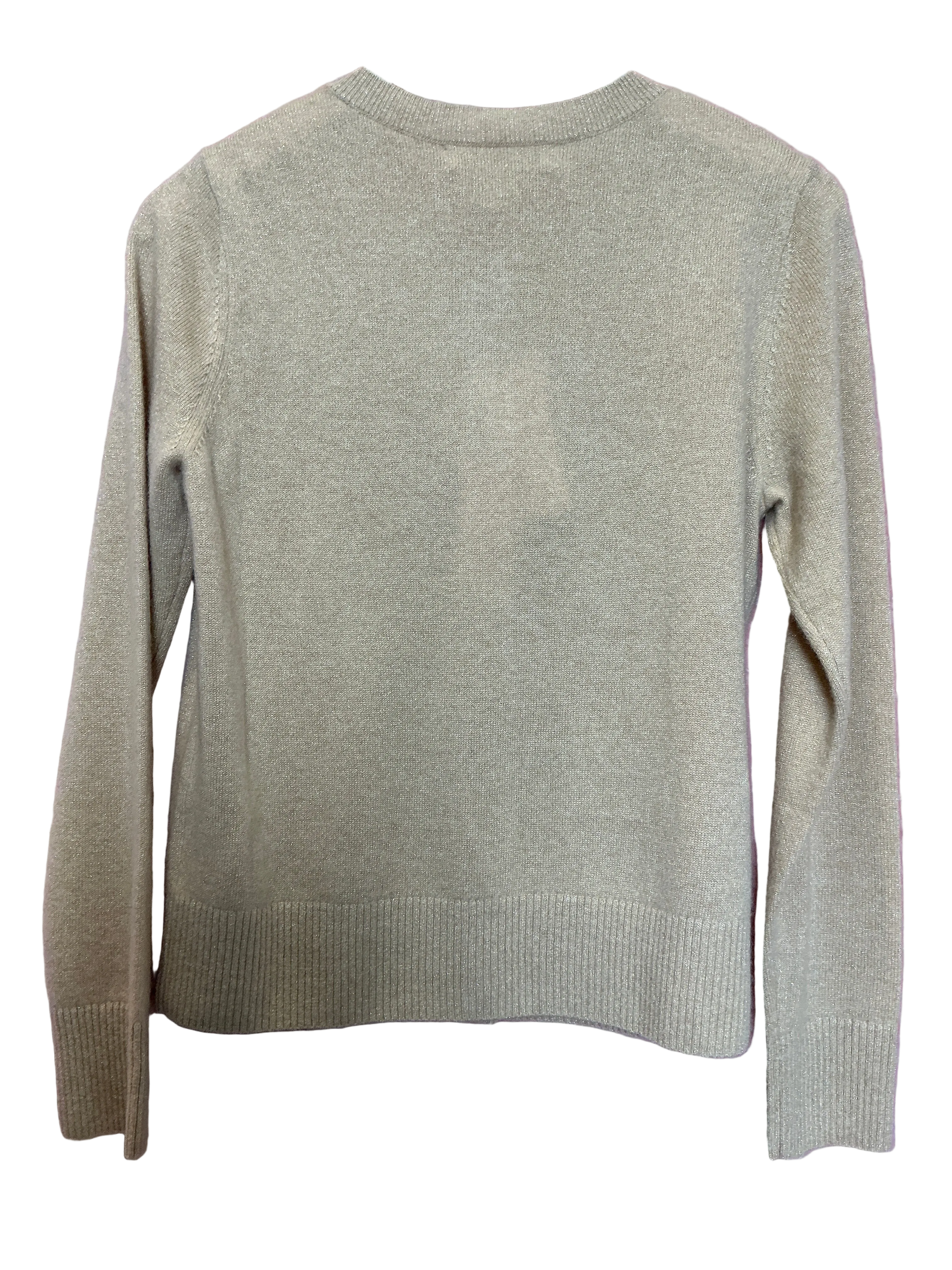 Lilly Pulitzer NWT - Farley Cashmere Cardigan - Heathered Sandbar Metallic - Size M