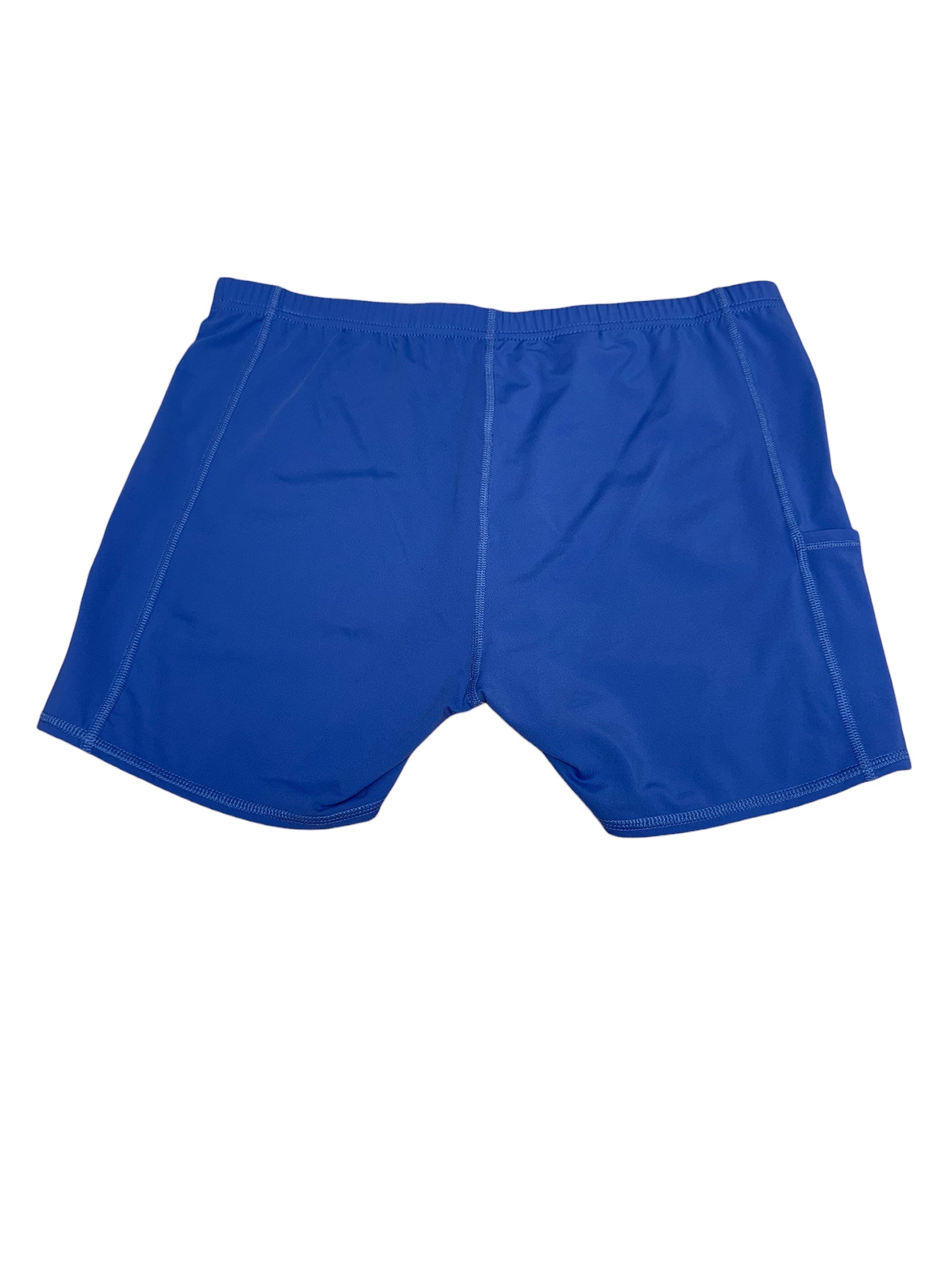 Lilly Pulitzer NWT Luxletic Frederica Biker Shorts UPF 50+ Blue Size L