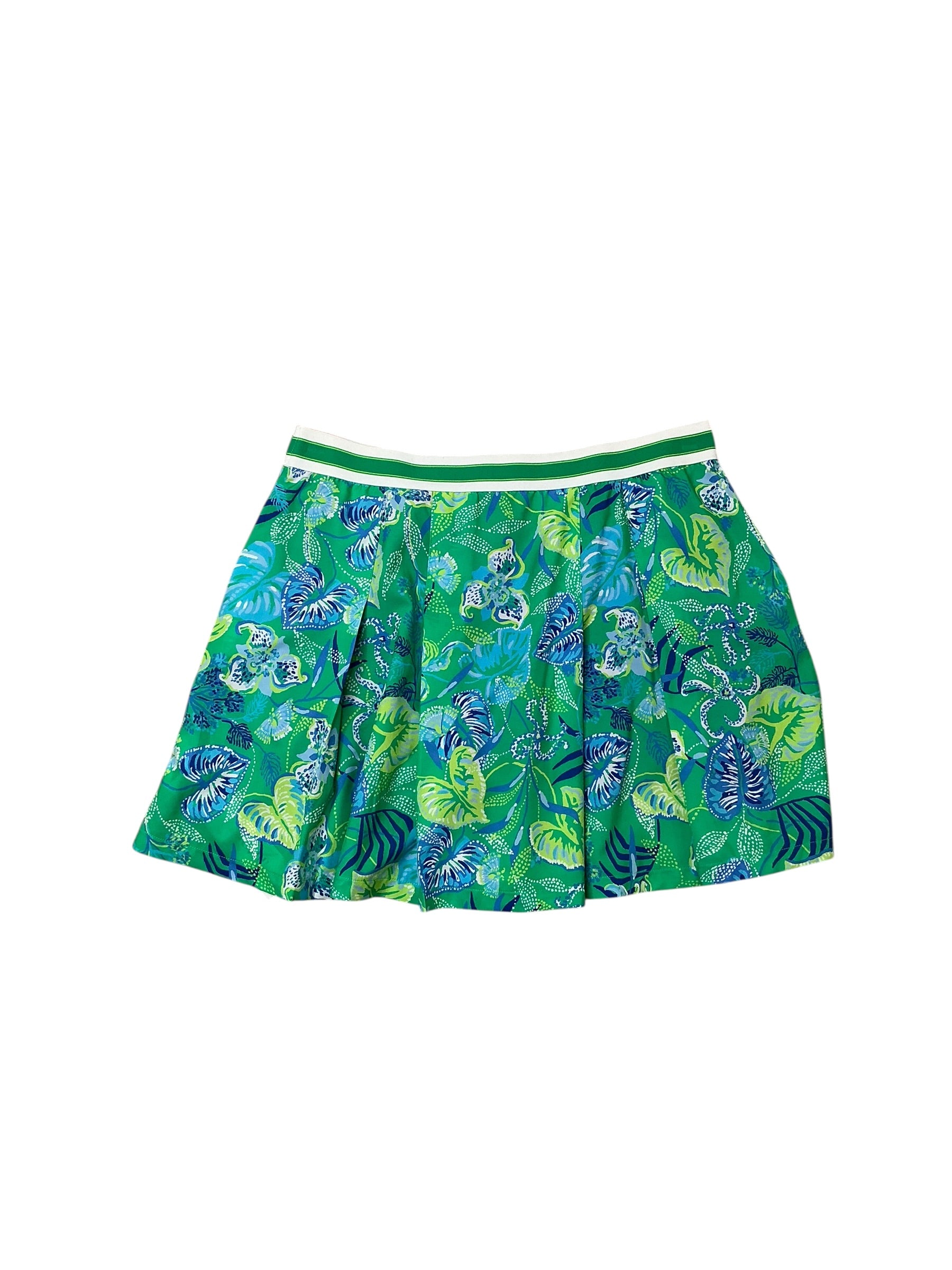 Lilly Pulitzer Silvana Skort - Botanical Green In A Flutter  - Size M