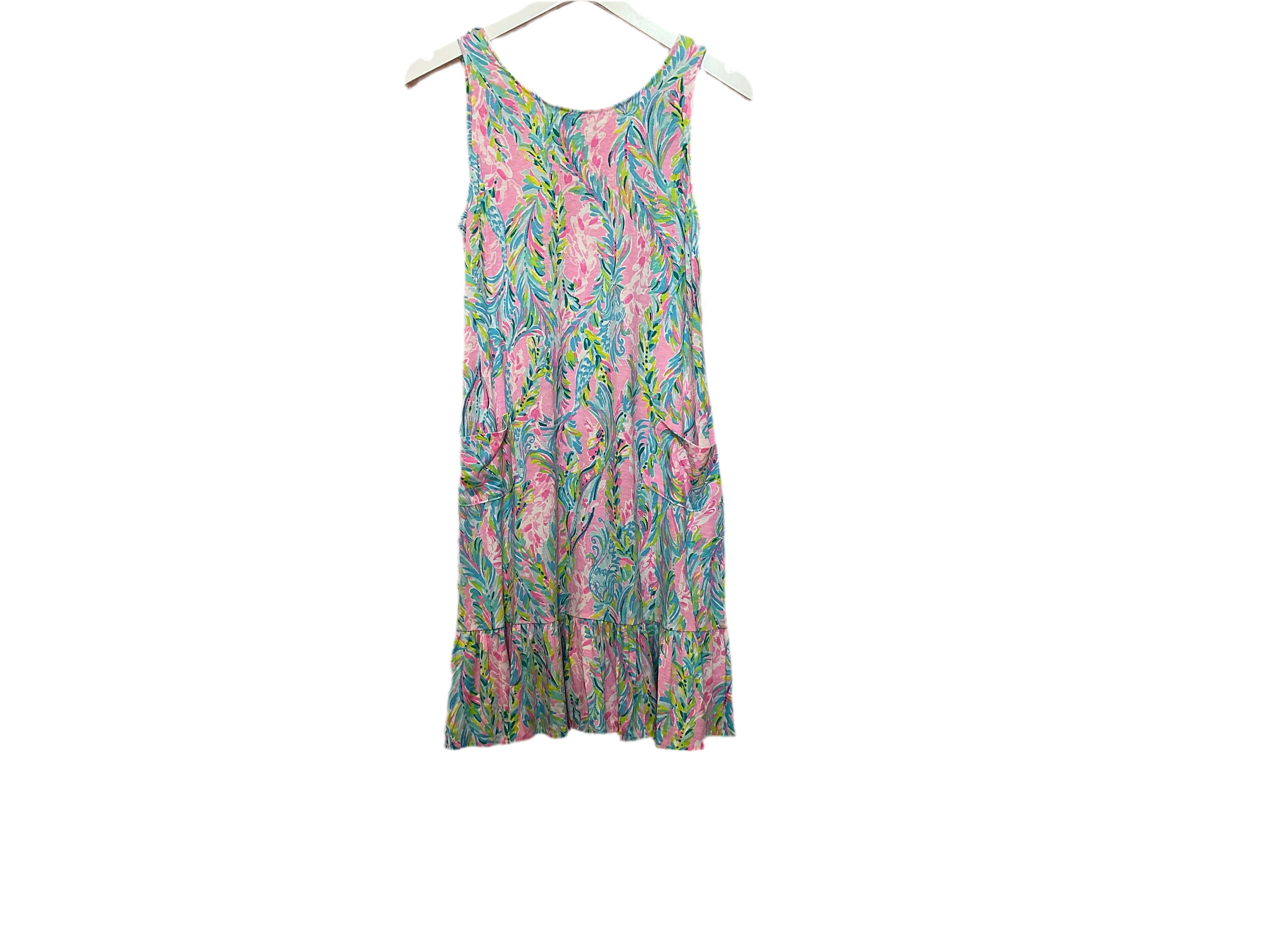 Lilly Pulitzer Kristen Flounce Shift Dress Unicorn of the Sea Size S
