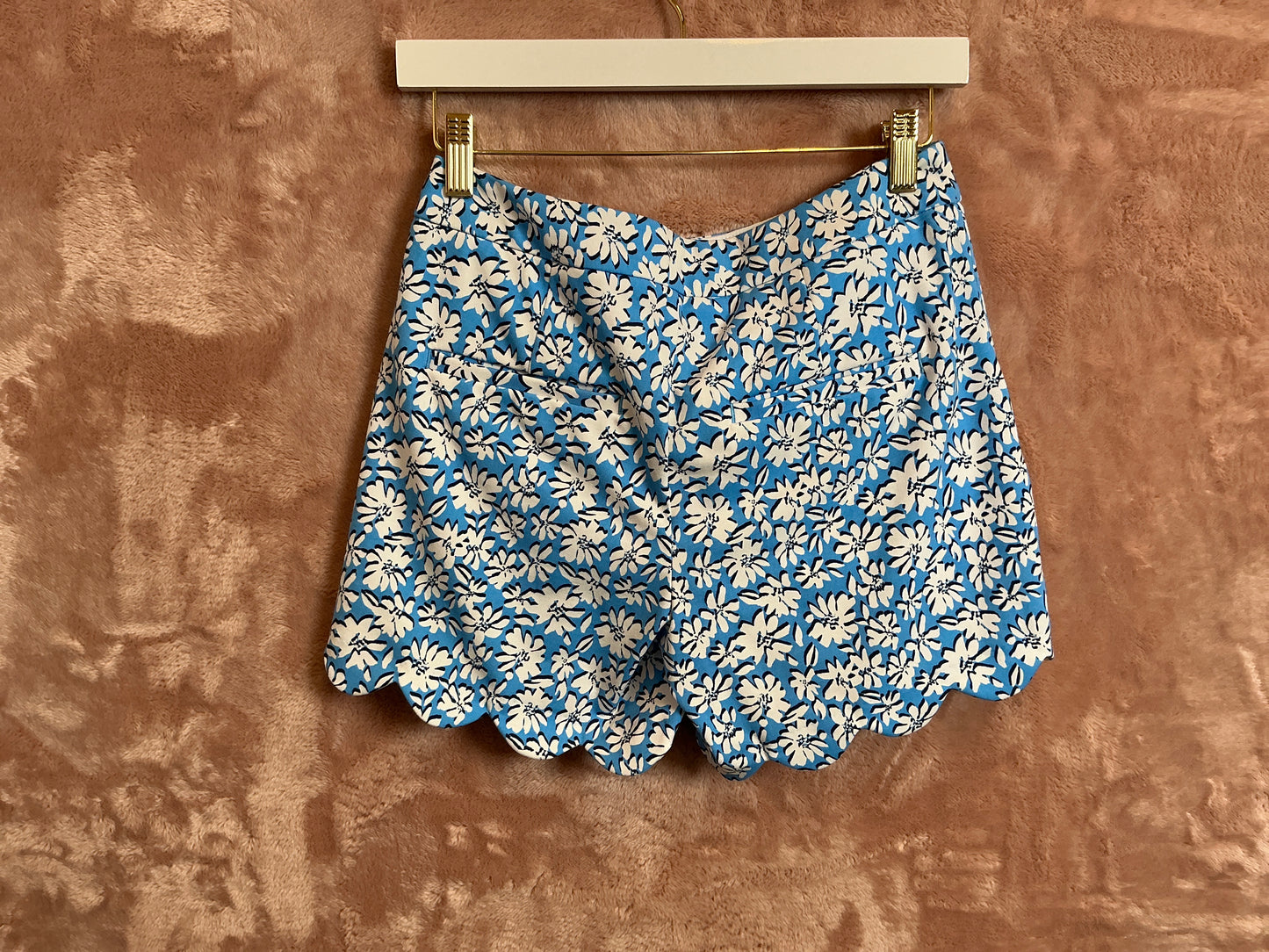Lilly Pulitzer Short NWT - Buttercup Midi Rise Short - Lunar Blue - Palm Beach Petals - Size 2