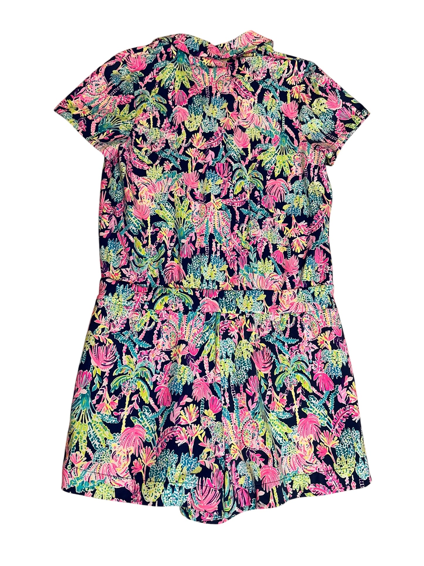 Lilly Pulitzer Jorgie Romper Oyster Bay Navy Seen and Heard - Size XL
