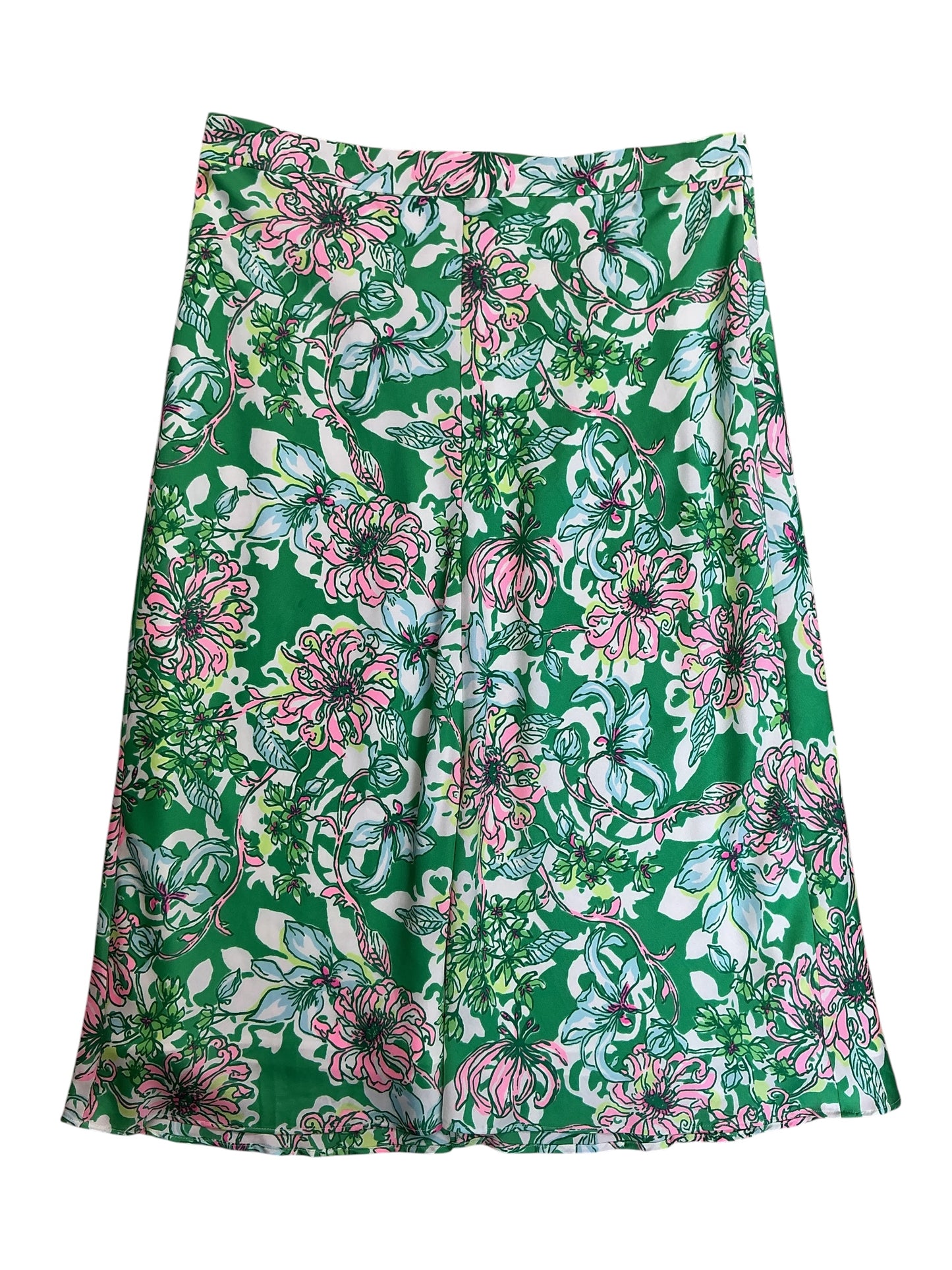 Lilly Pulitzer Rennox Midi Skirt Spearmint Blossom Views - Size 16