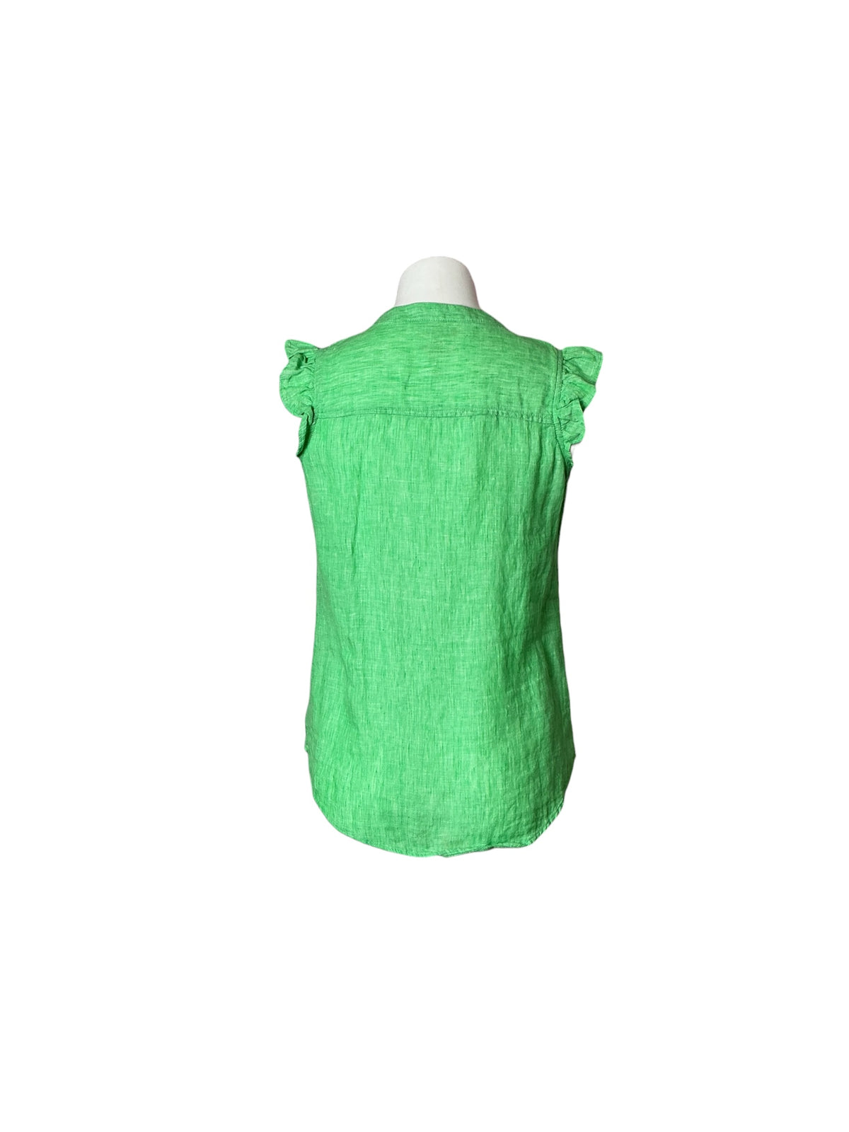 Lilly Pulitzer Briette Linen Button Down Shirt Green - Size XS