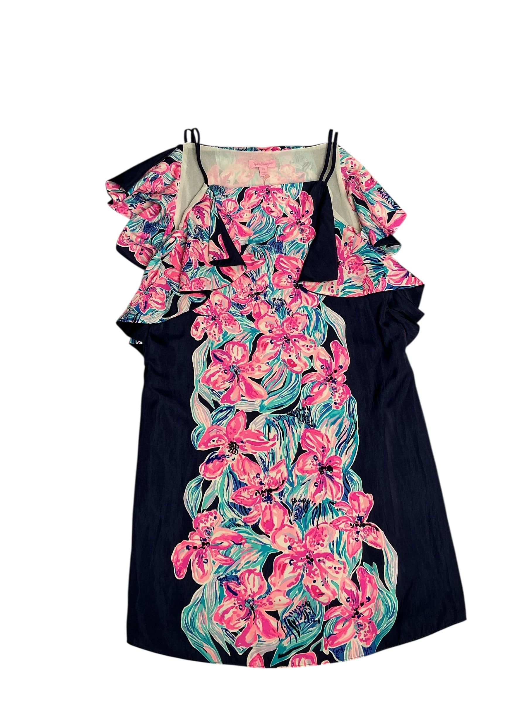 Lilly Pulitzer- NWT Kara Dress Bright Navy Hypes And Stripes Size XS