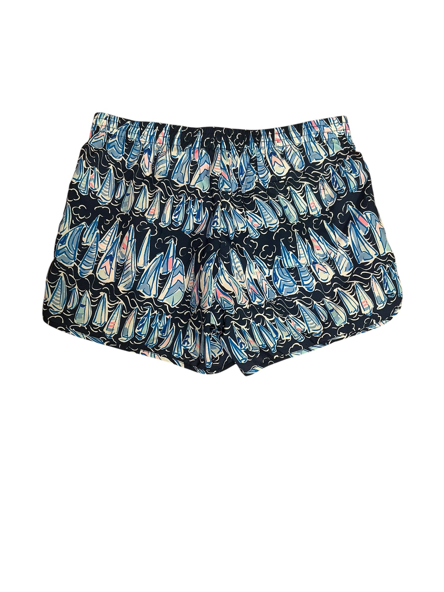 Lilly Pulitzer Luxletic 4" Ocean Trail Short Low Tide Navy Sails and Stripes - Size XS