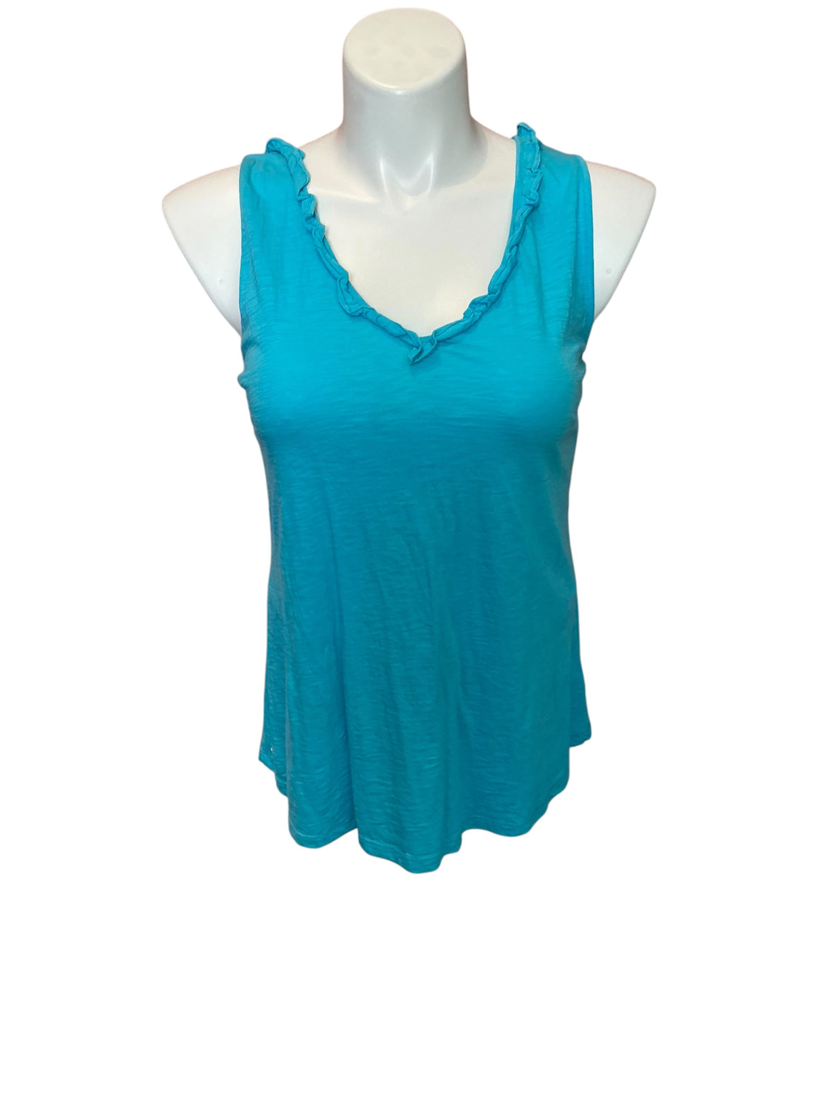 Lilly Pulitzer Gigi Ruffle Tank Top Bermuda Blue - Size XL