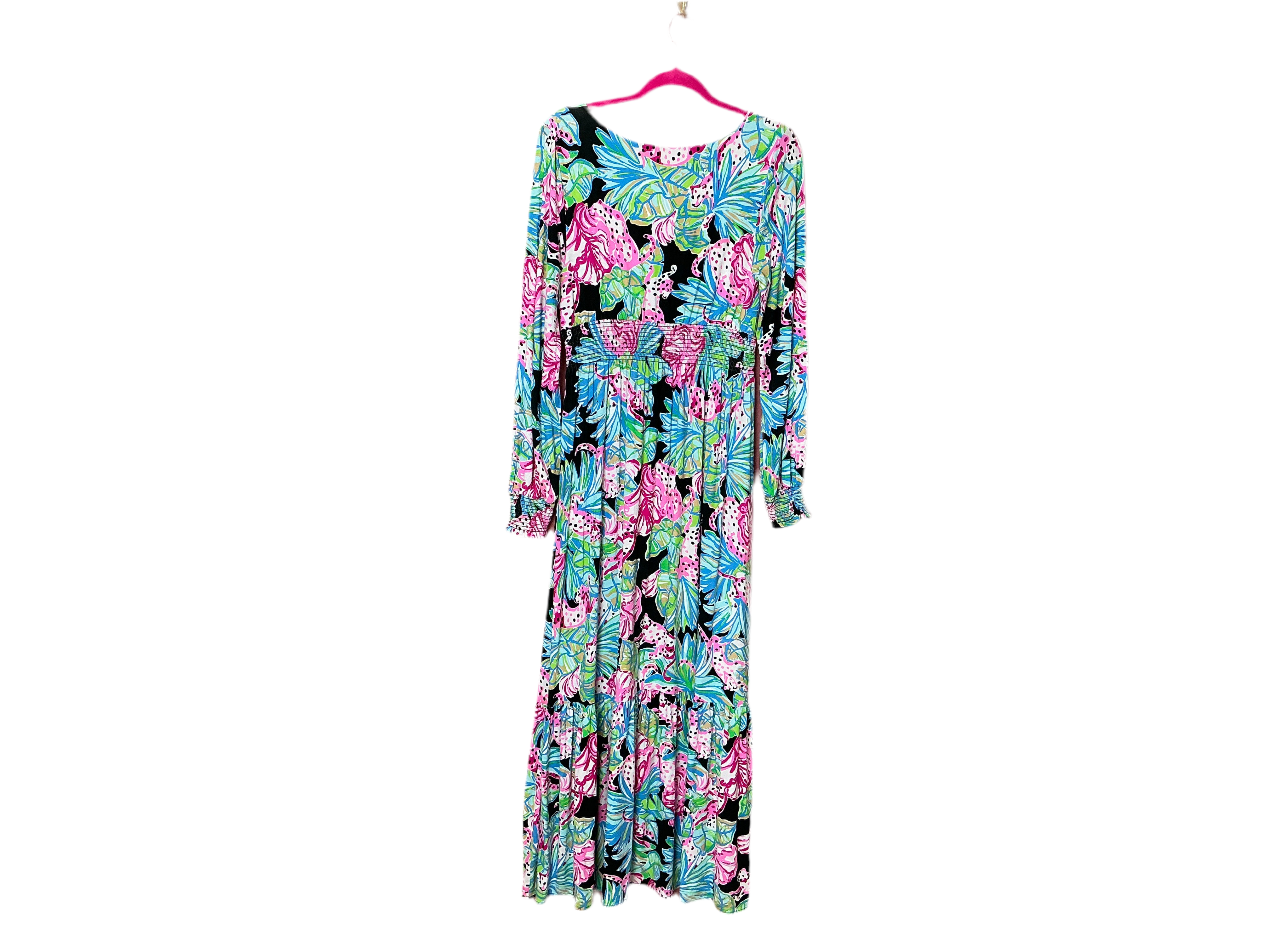 Lilly Pulitzer Onyx Jaguar Maxi Size M