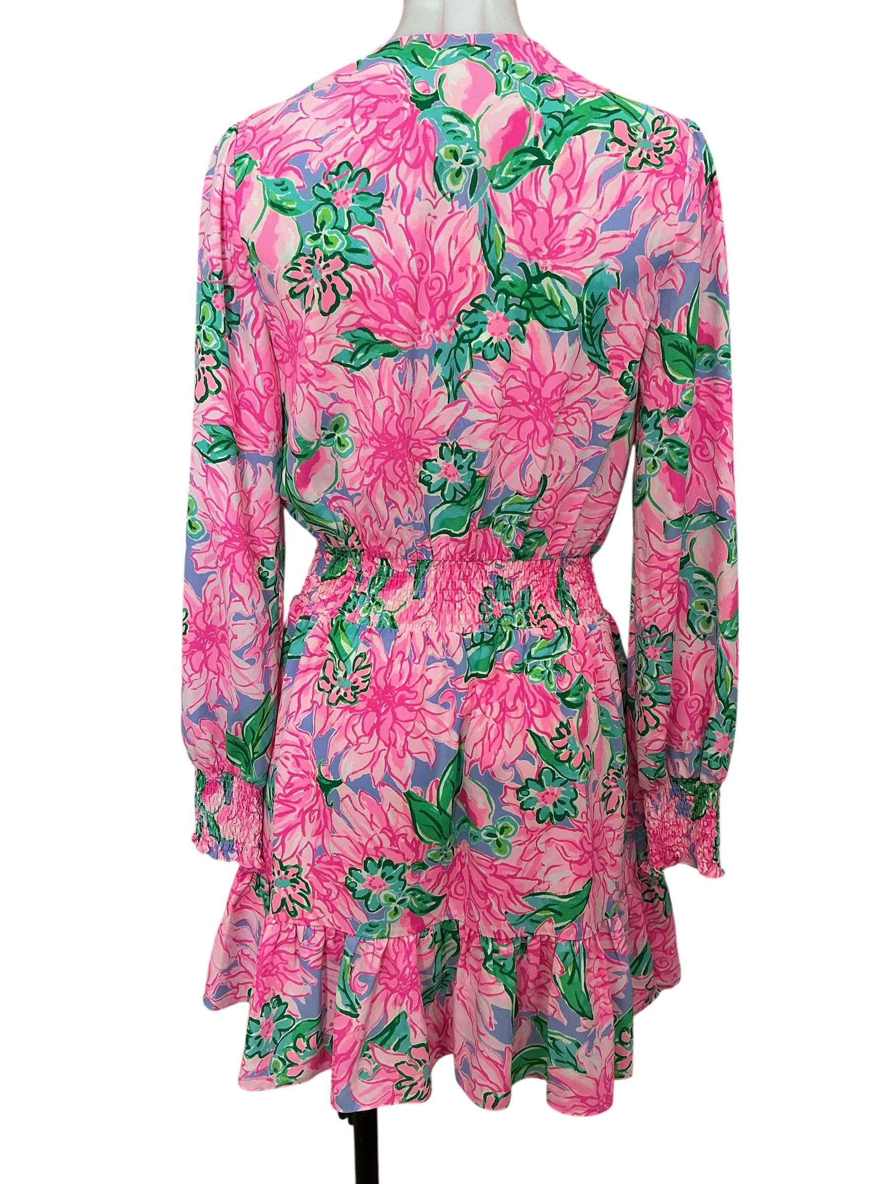 Lilly Pulitzer NWT Cristiana Stretch Dress Pink Blossom Try Your Zest - Size 0
