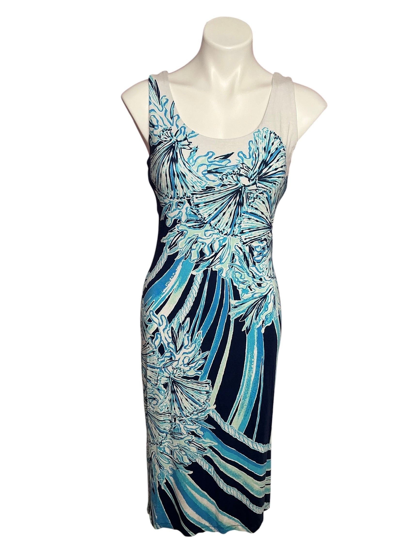 Lilly Pulitzer Mercer Midi Dress Hooked On A Feeling - Size S