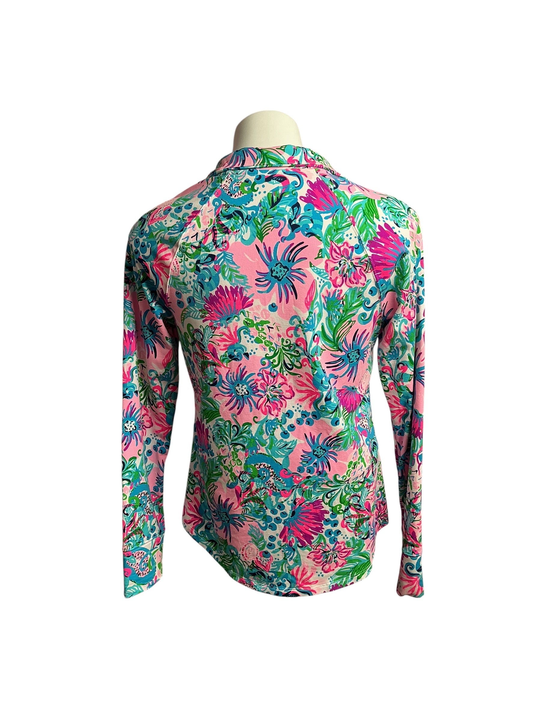 Lilly Pulitzer- UPF 50+ Skipper Popover Multi Groven Garden  Size XS