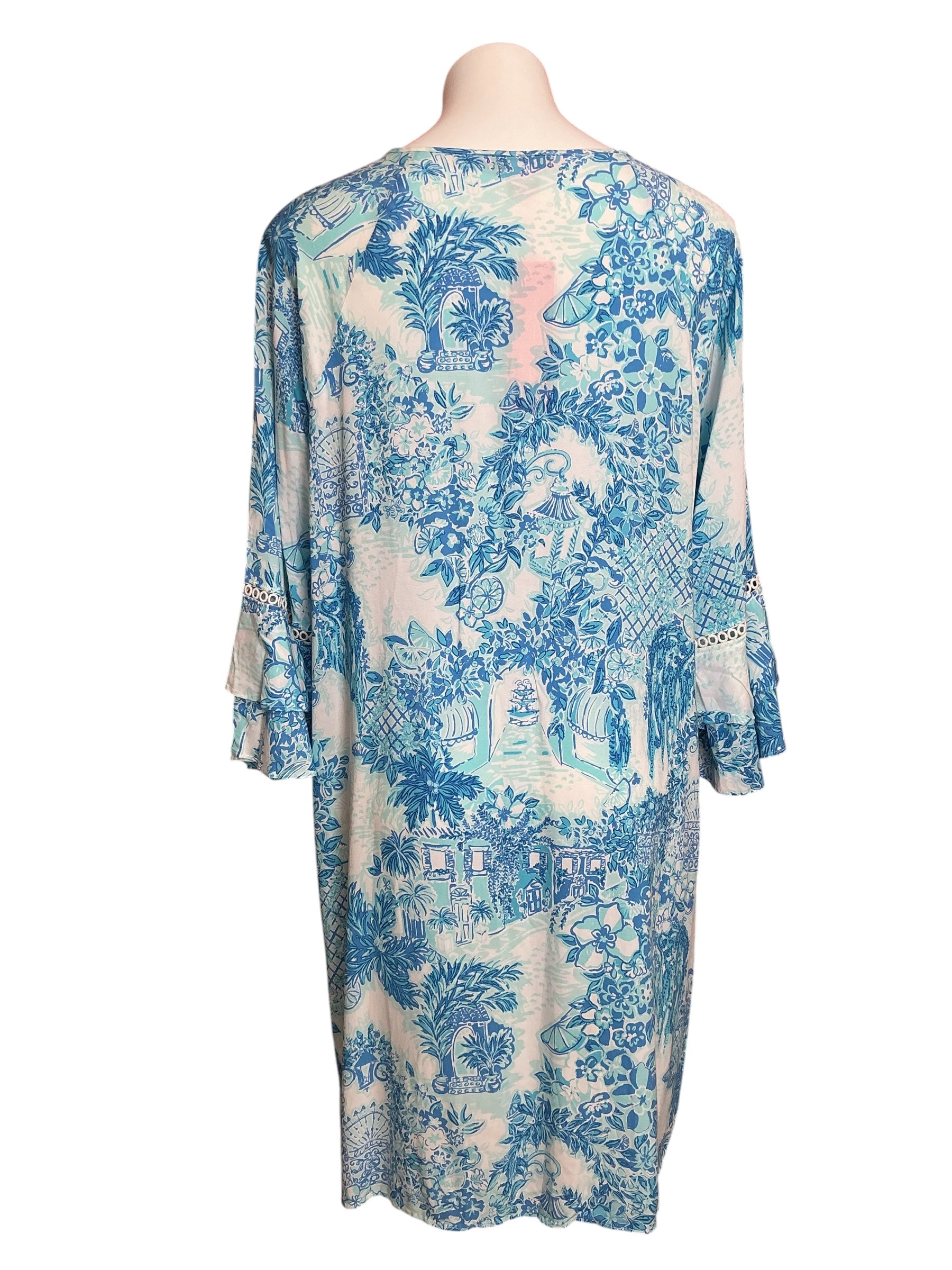 Lilly Pulitzer NWT Azita Tunic Dress Multi Toile Me About It - Size XL