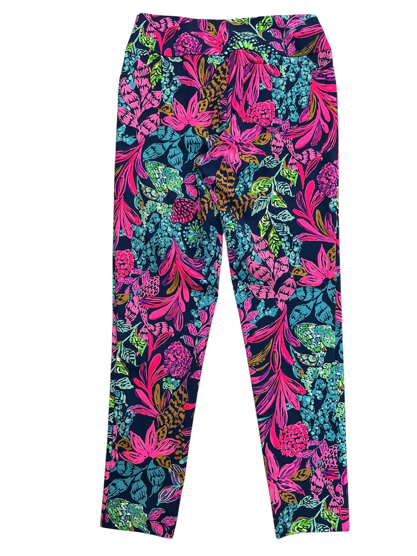 Lilly Pulitzer Luxletic Corso Pants Aegean Navy Calypso Coast - Size 4