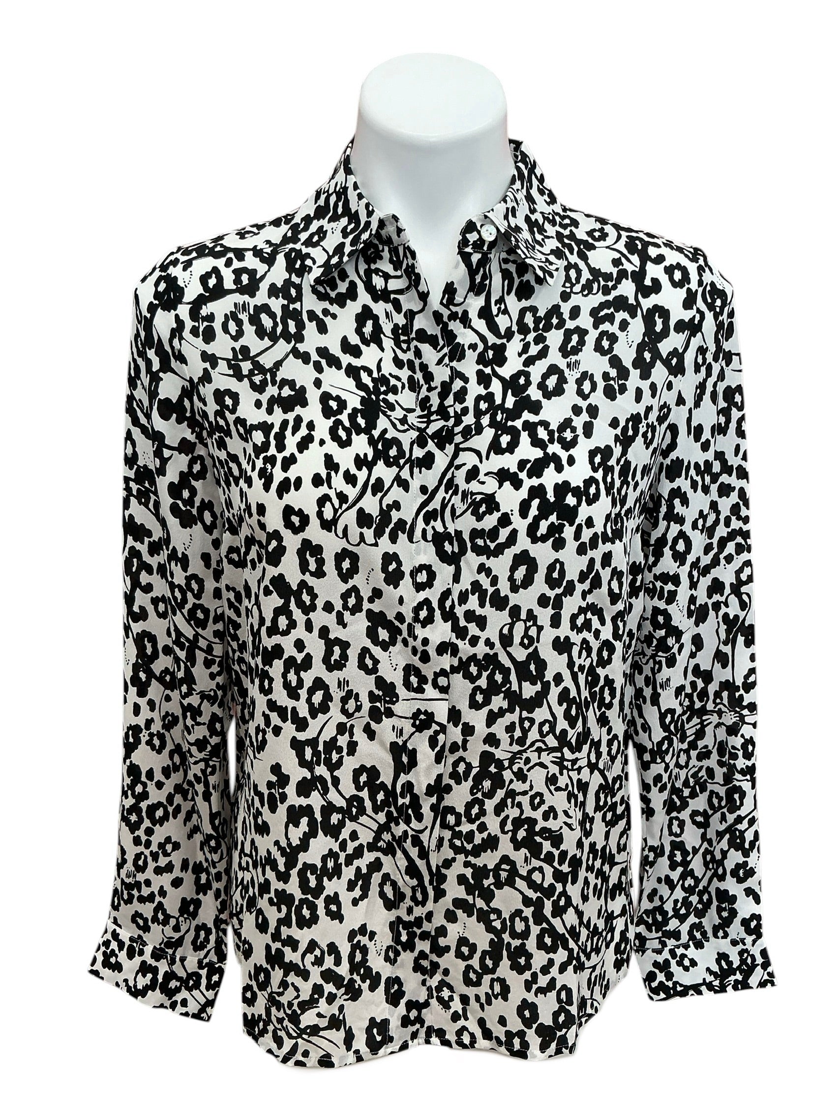 Lilly Pulitzer NWT Kiran Button Down Top Coconut Lets Pawty - Size XS