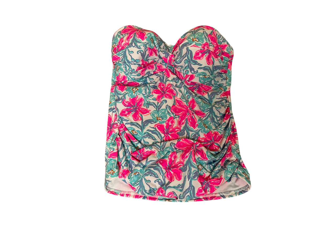 Lilly Pulitzer Flamenco Tankini Top Beachside Haven - Size 16