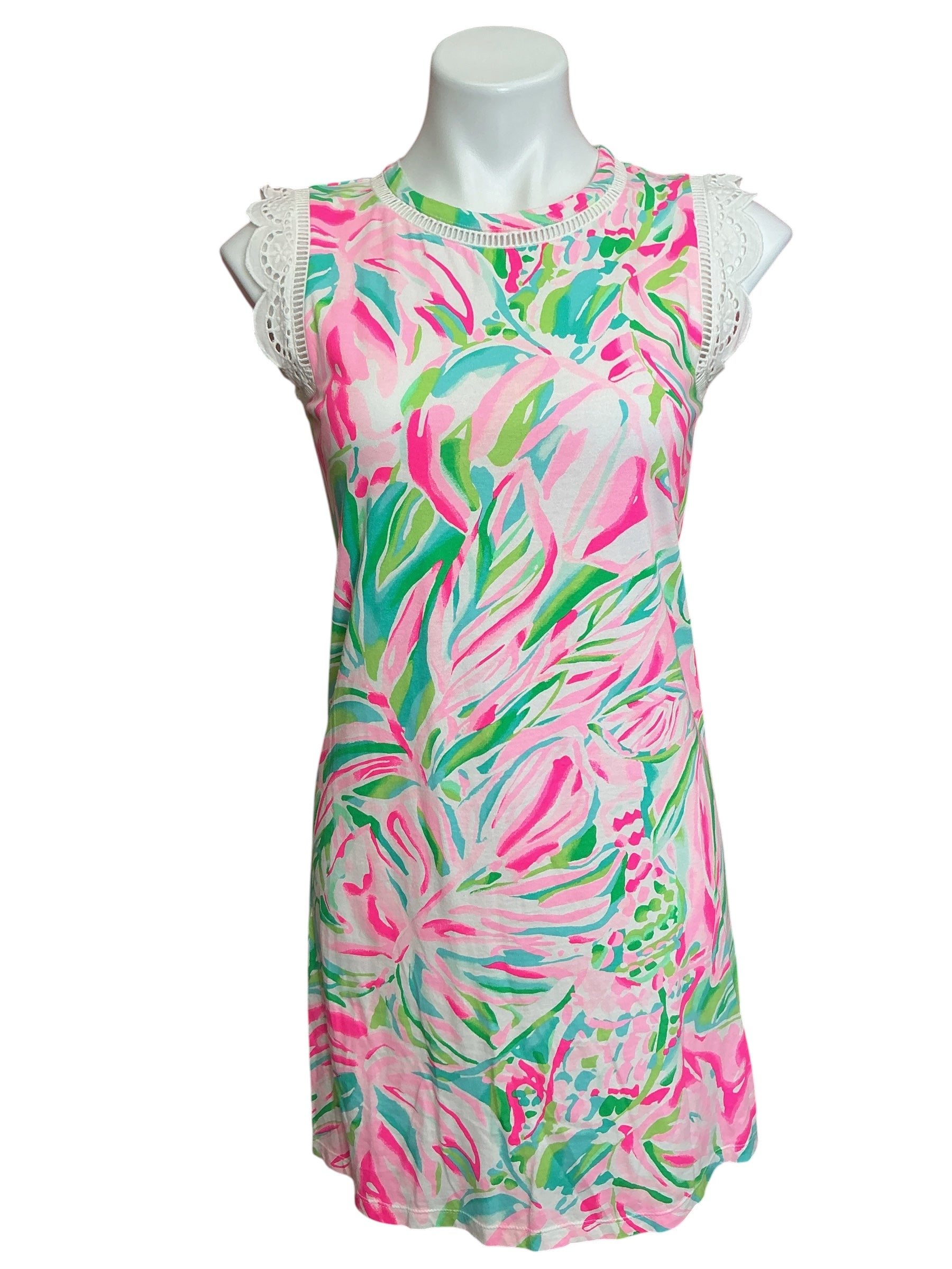 Lilly Pulitzer Agee Dress Croc My World - Size XS