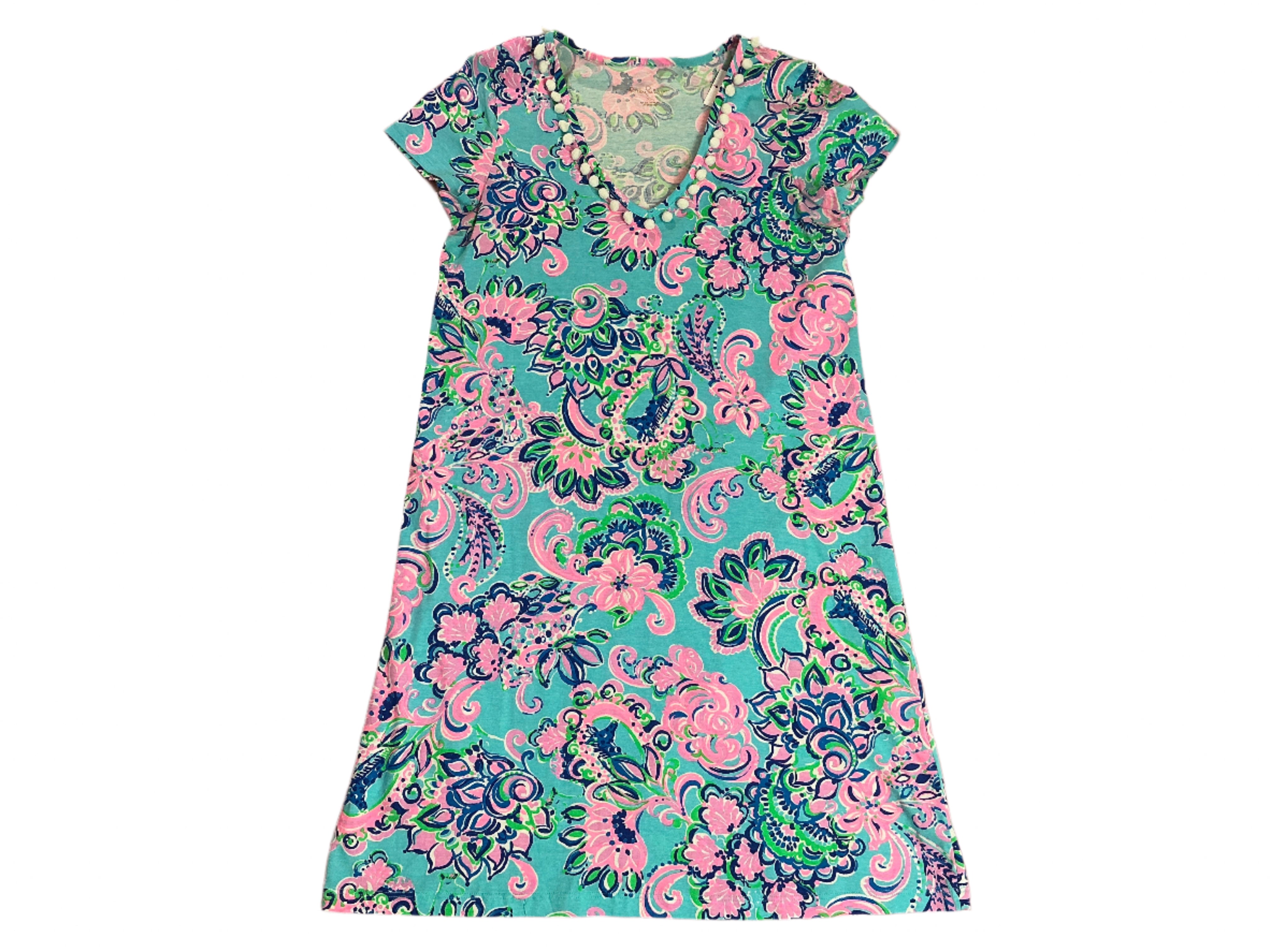 Lilly Pulitzer Etta Dress - Blue Horizon Lungle Sunrise - Size - XS