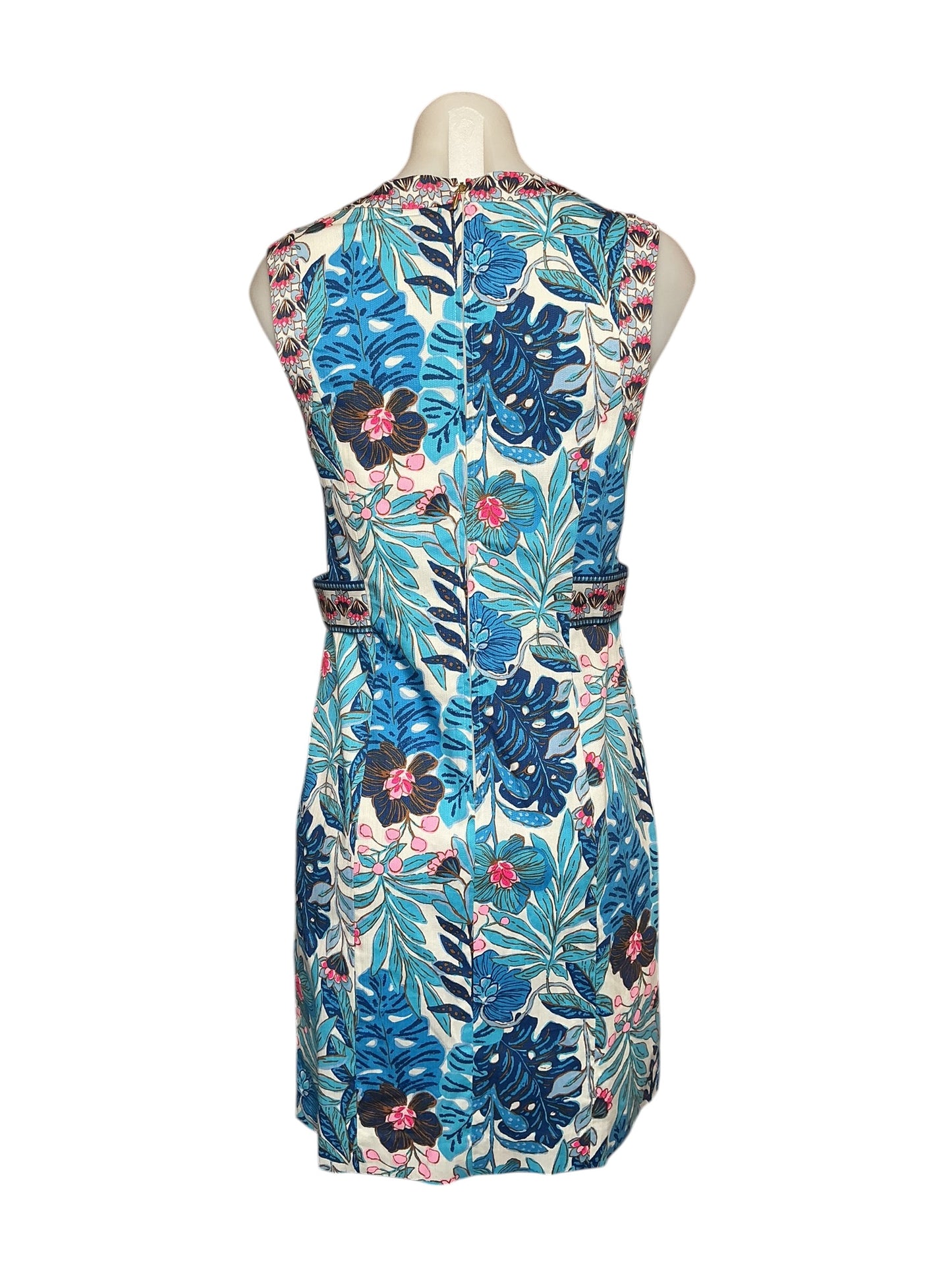 Lilly Pulitzer NWT Juno Stretch Shift - Breezy Aqua Best Fronds Forever Engineered Shift - Size 00