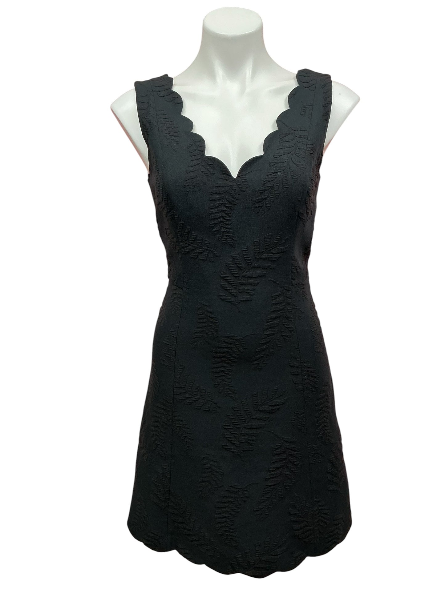 Lilly Pulitzer Sabeen Stretch Dress Onyx Fern Pucker Jacquard - Size 4