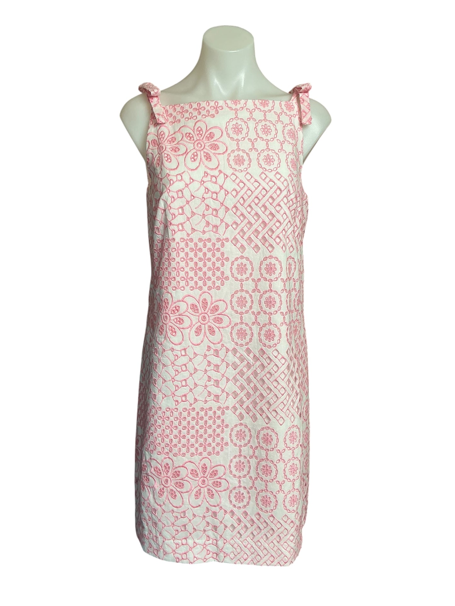 Lilly Pulitzer NWT Gerad Shift - Conch Shell Pink Patchwork Eyelet - Size 2