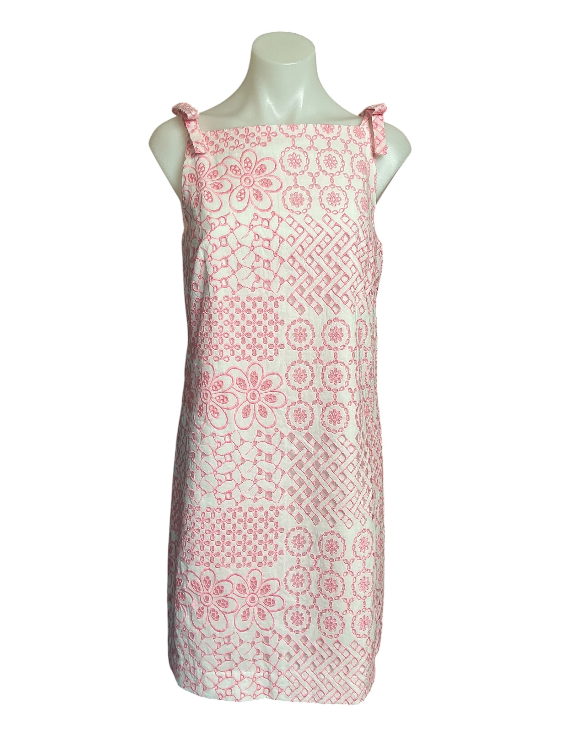 Lilly Pulitzer NWT Gerad Shift - Conch Shell Pink Patchwork Eyelet - Size 2