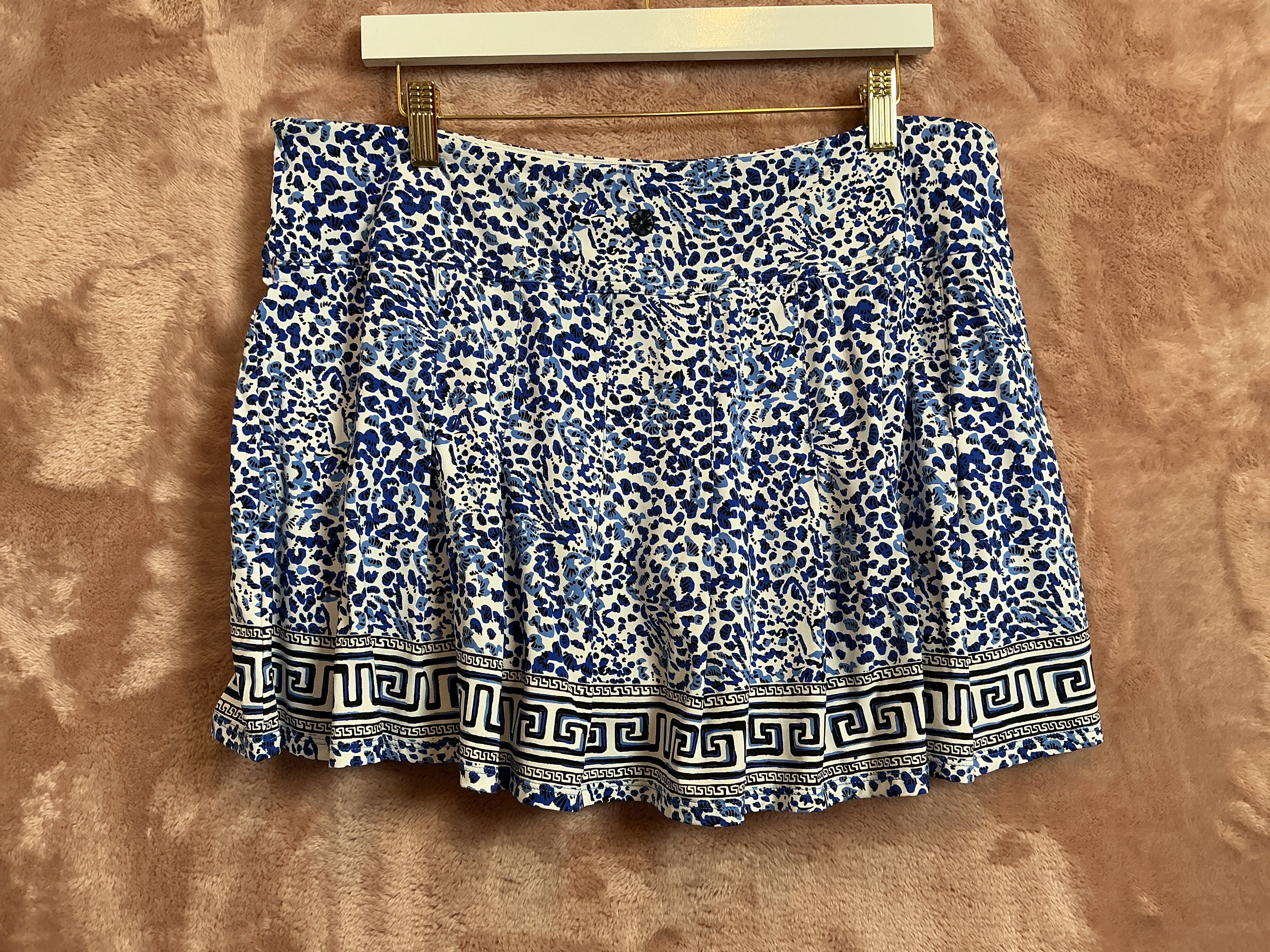 Lilly Pulitzer NWT Annora Skort UPF 50+ Resort White Twisted Up Engineered - Size XL