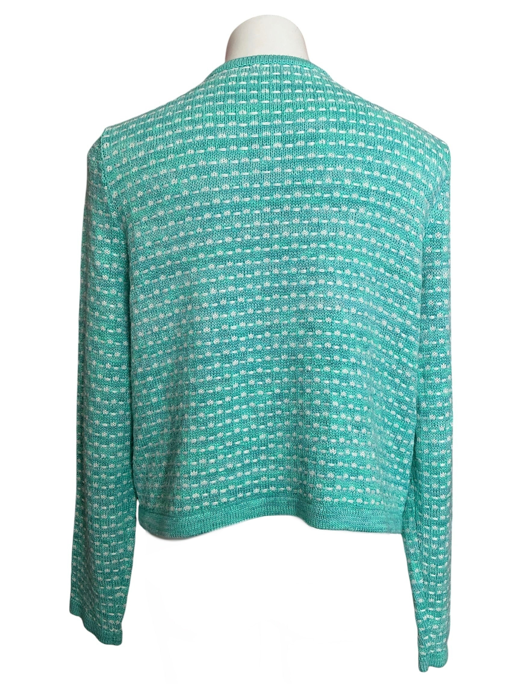 Lilly Pulitzer Kienna Cardigan Blue Horizon Metalluc Marled - Size XL