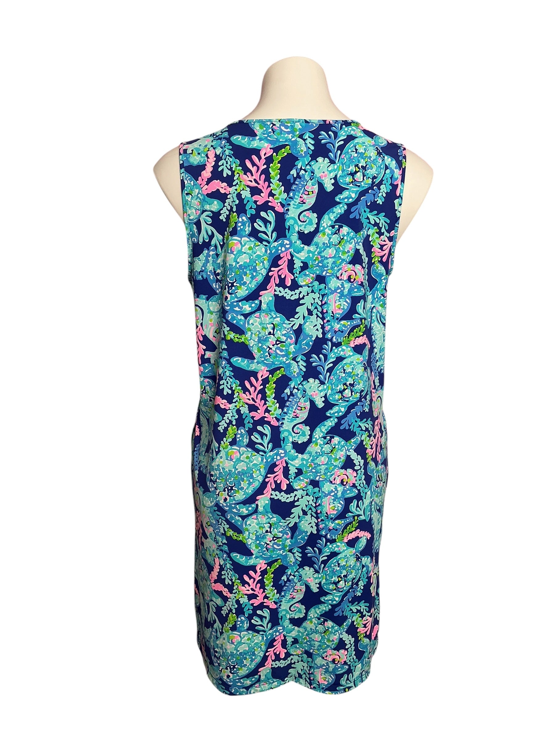 Lilly Pulitzer Johana Swim Cover-Up Dress Turtle Villa - Size M