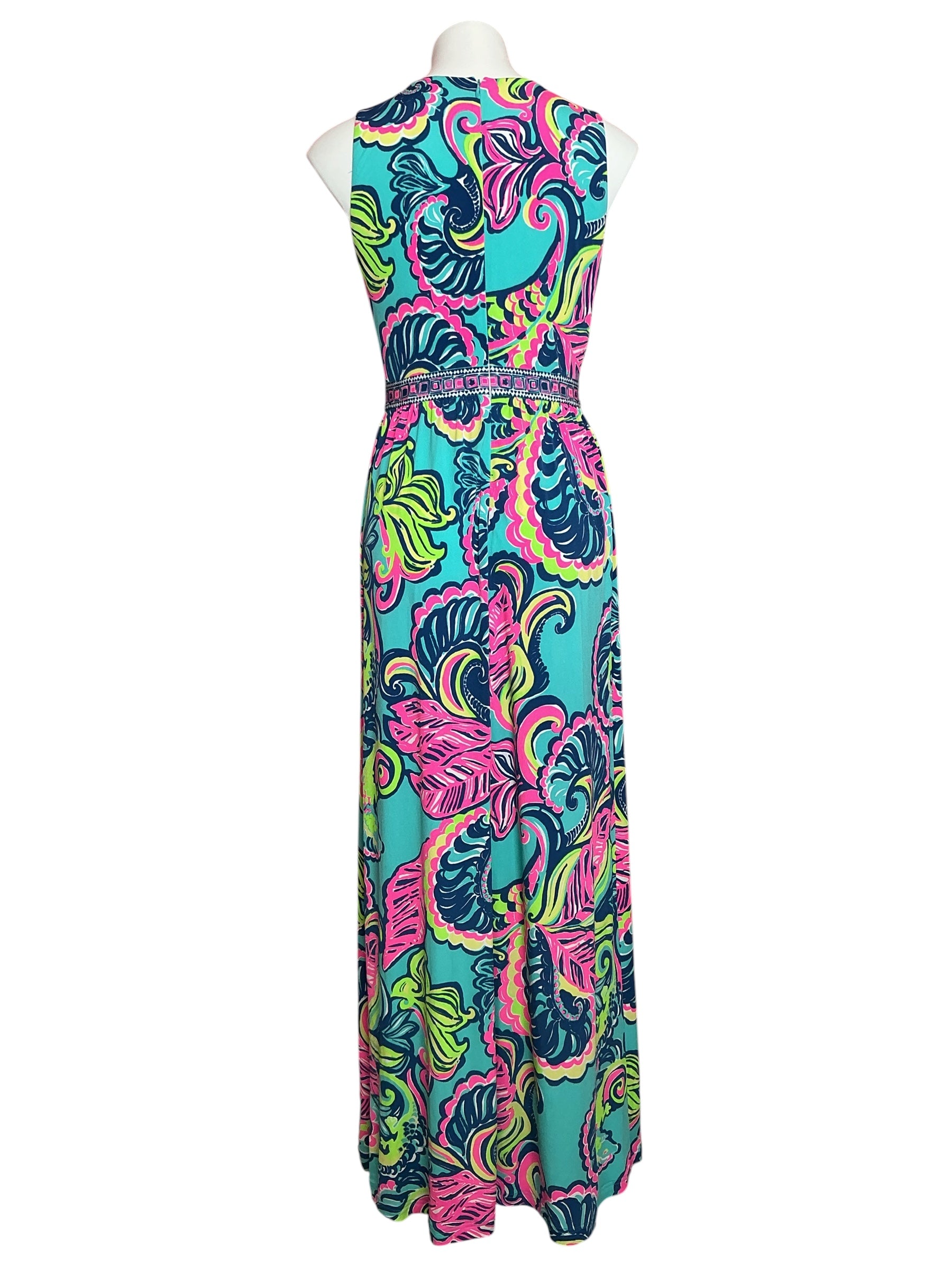 Lilly Pulitzer Moana Maxi Dress Private Island - Size M