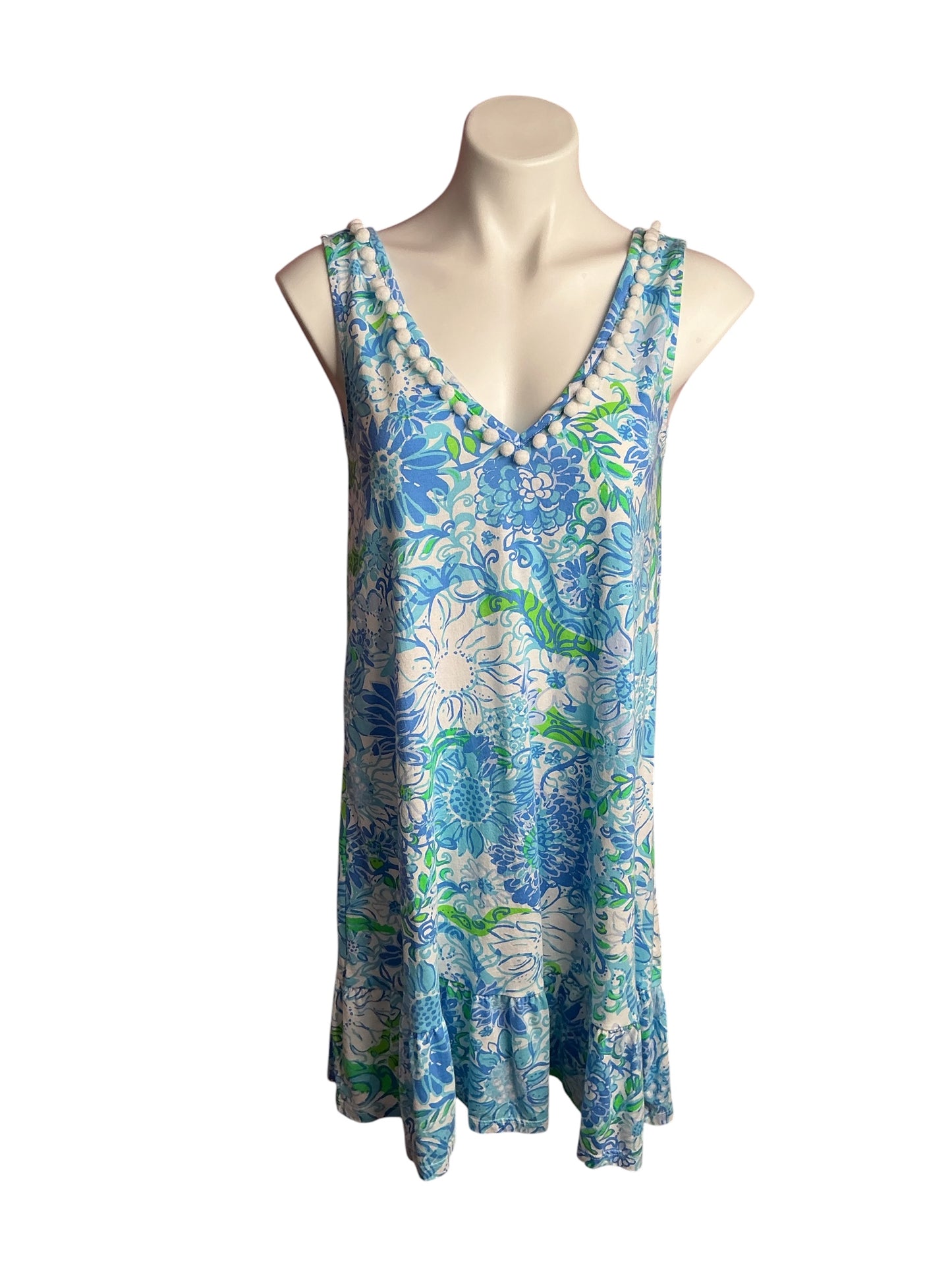 Lilly Pulitzer- Camilla Swing Dress Frenchie Blue Suns Out Size S