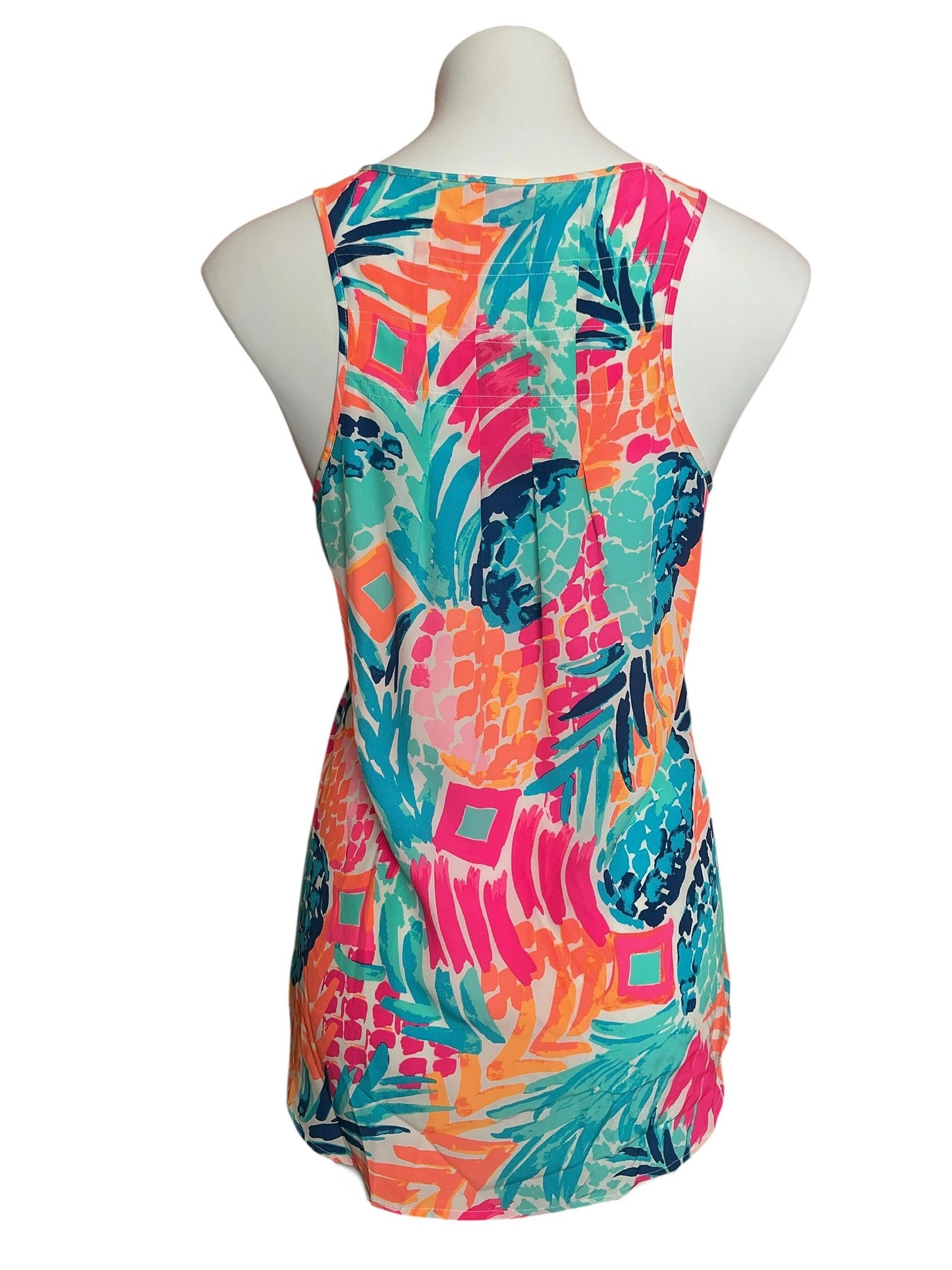 Lilly Pulitzer NWT Alyssa Silk Top Goombay Smashed - Size XL