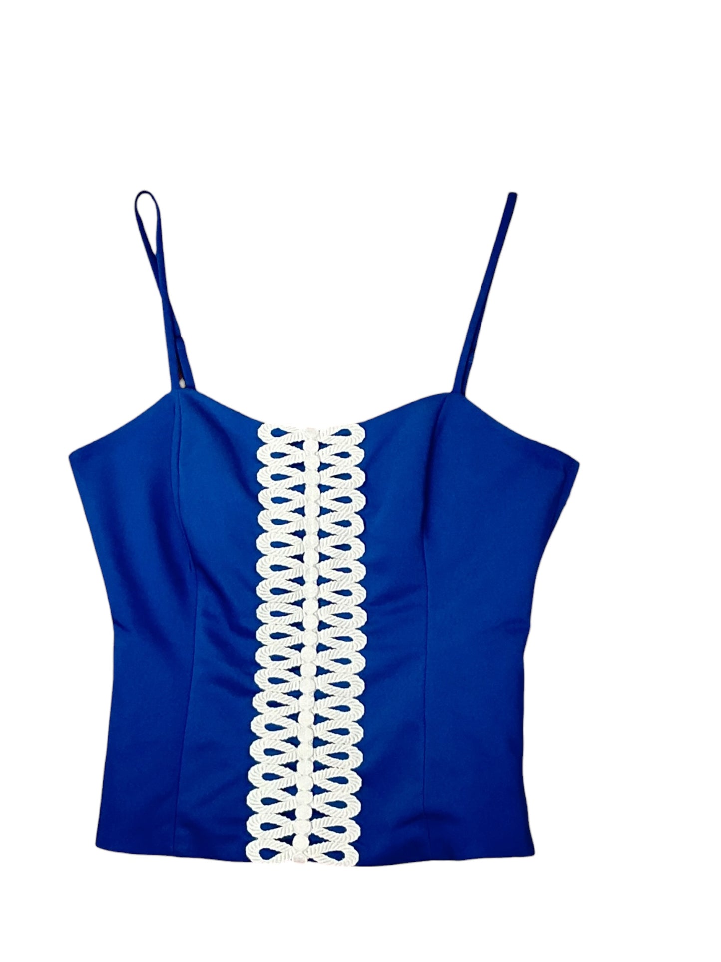 Lilly Pulitzer Shelli Stretch Top - Barton Blue - Size 4