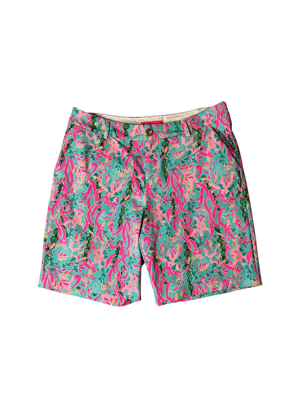 Lilly Pulitzer Bermuda Short Multi Seedweed Samba - Size 12
