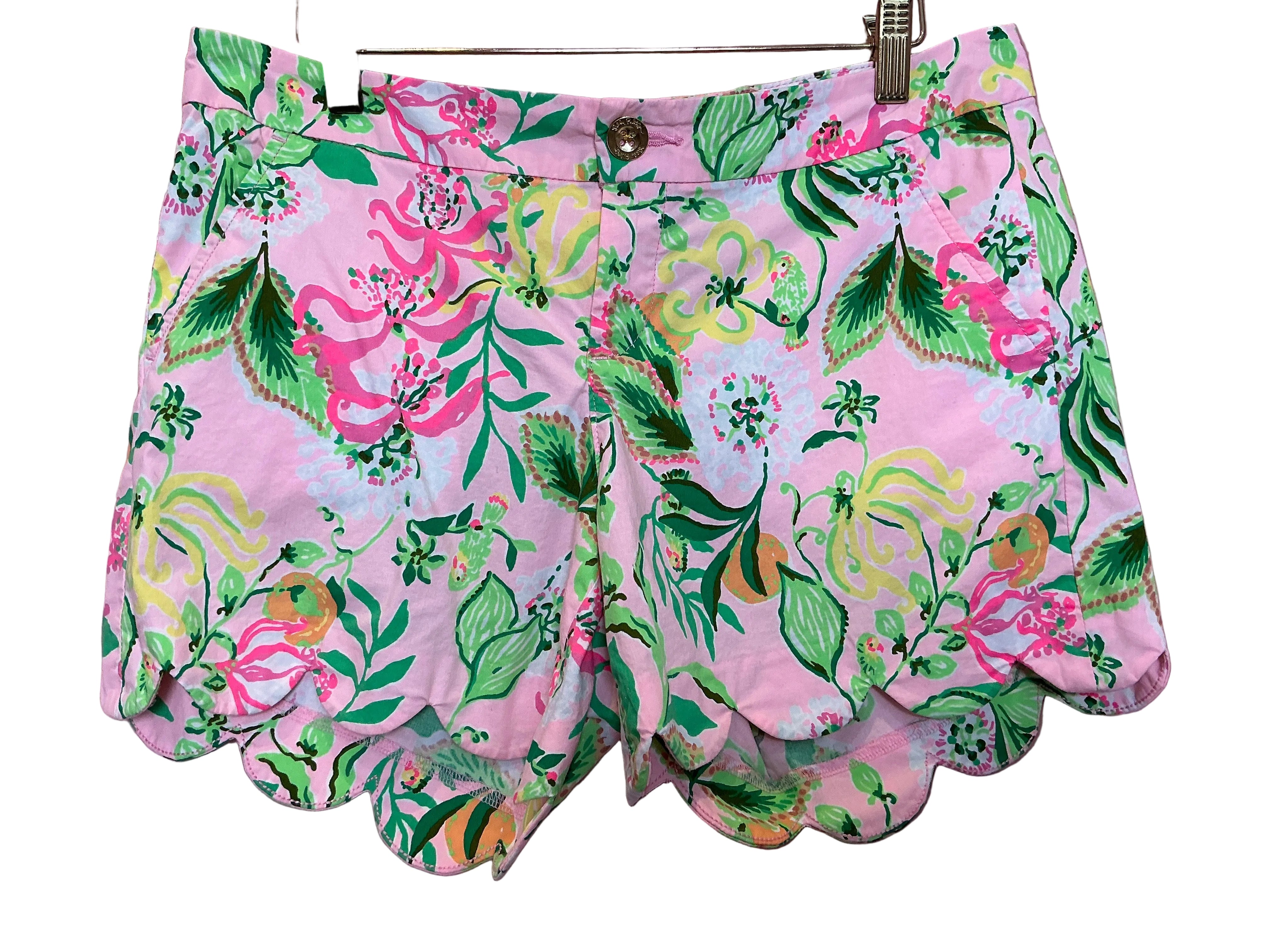 Lilly Pulitzer Buttercup Stretch Shorts Via Amore Spritzer Size 6