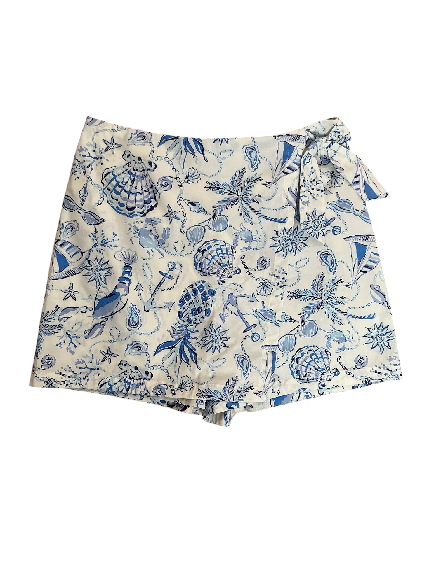Lilly Pulitzer Alysia Mini Skort Resort White Barefoot Beachcombers - Size 4