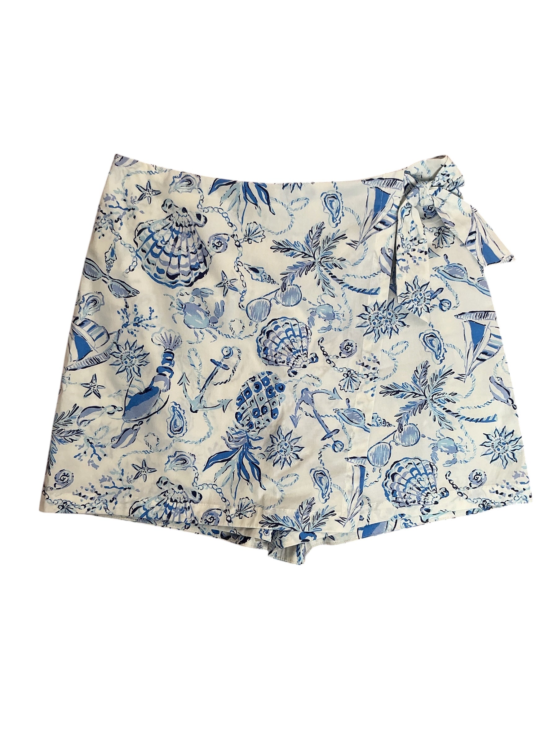 Lilly Pulitzer Alysia Mini Skort Resort White Barefoot Beachcombers - Size 4