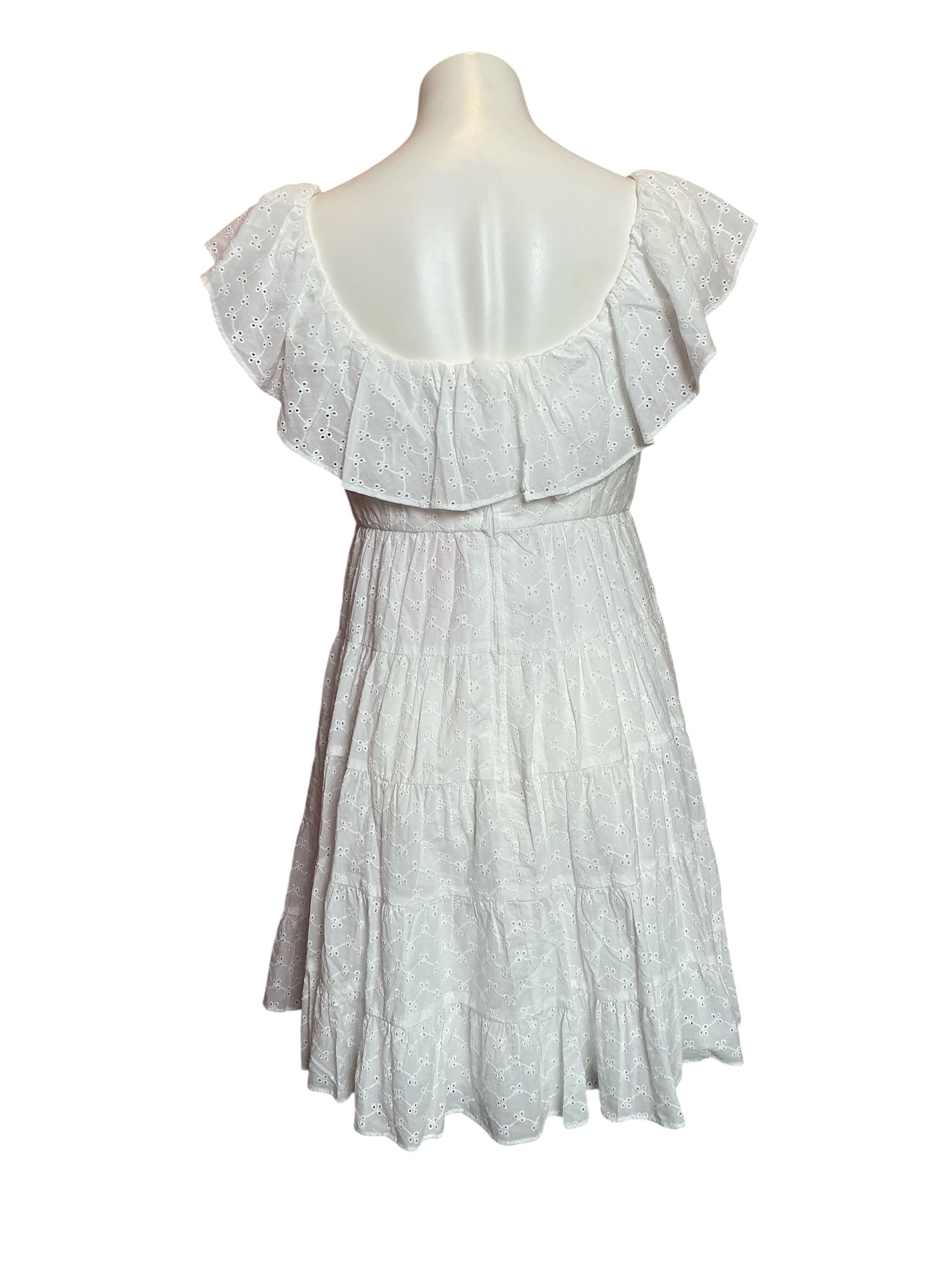 Lilly Pulitzer NWT Emie Dress Resort White Ditsy Vine Eyelet - Size 6