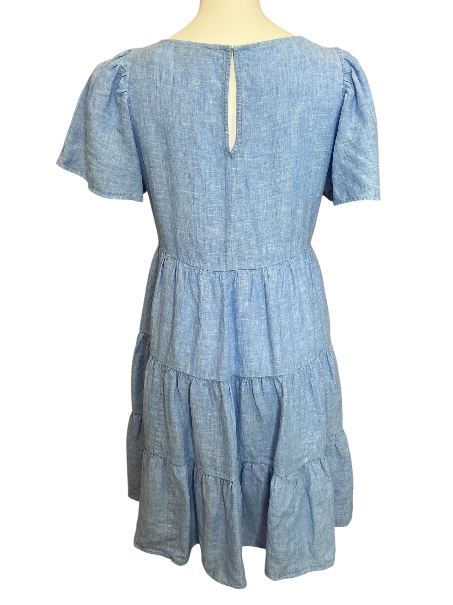 Lilly Pulitzer NWT Jocelyn Short Sleeve Dress Boca Blue X Resort White - Size L