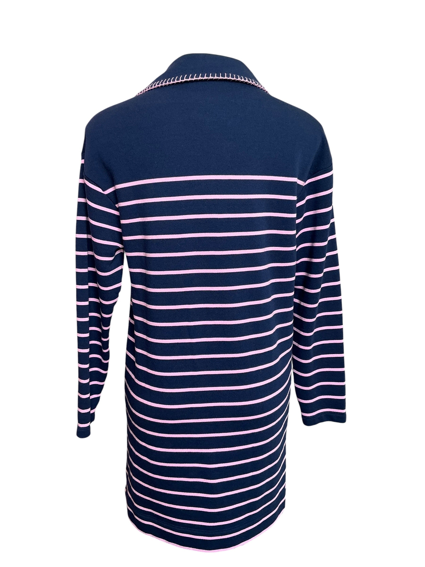 Lilly Pulitzer Corvaya Terry Dress Low Tide Navy Legacy Stripe - Size S