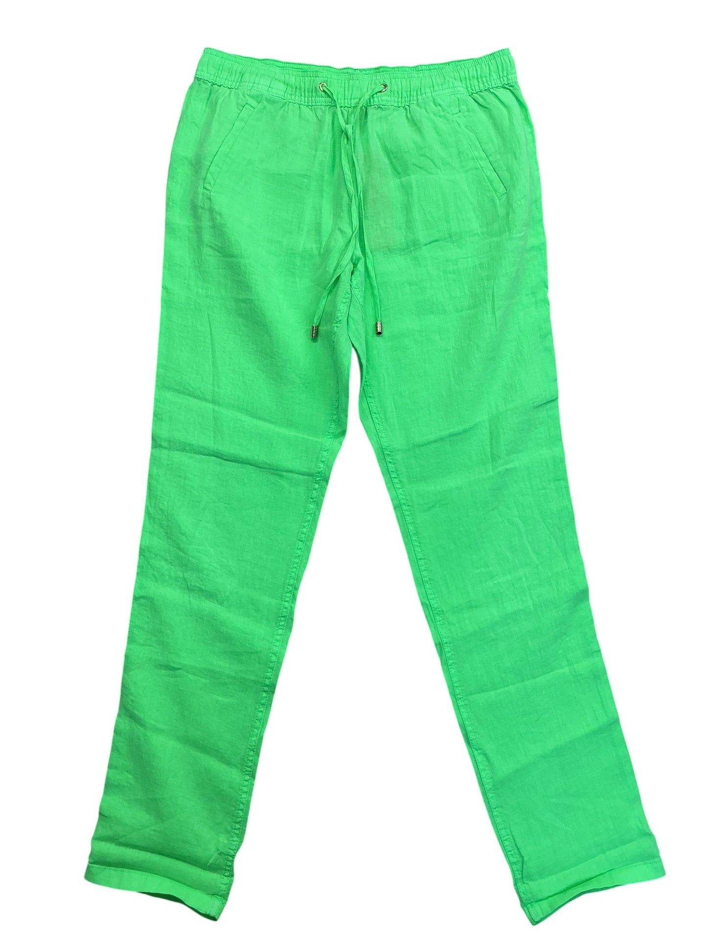 Lilly Pulitzer NWT Taron Linen Pants Lime Zest - Size M