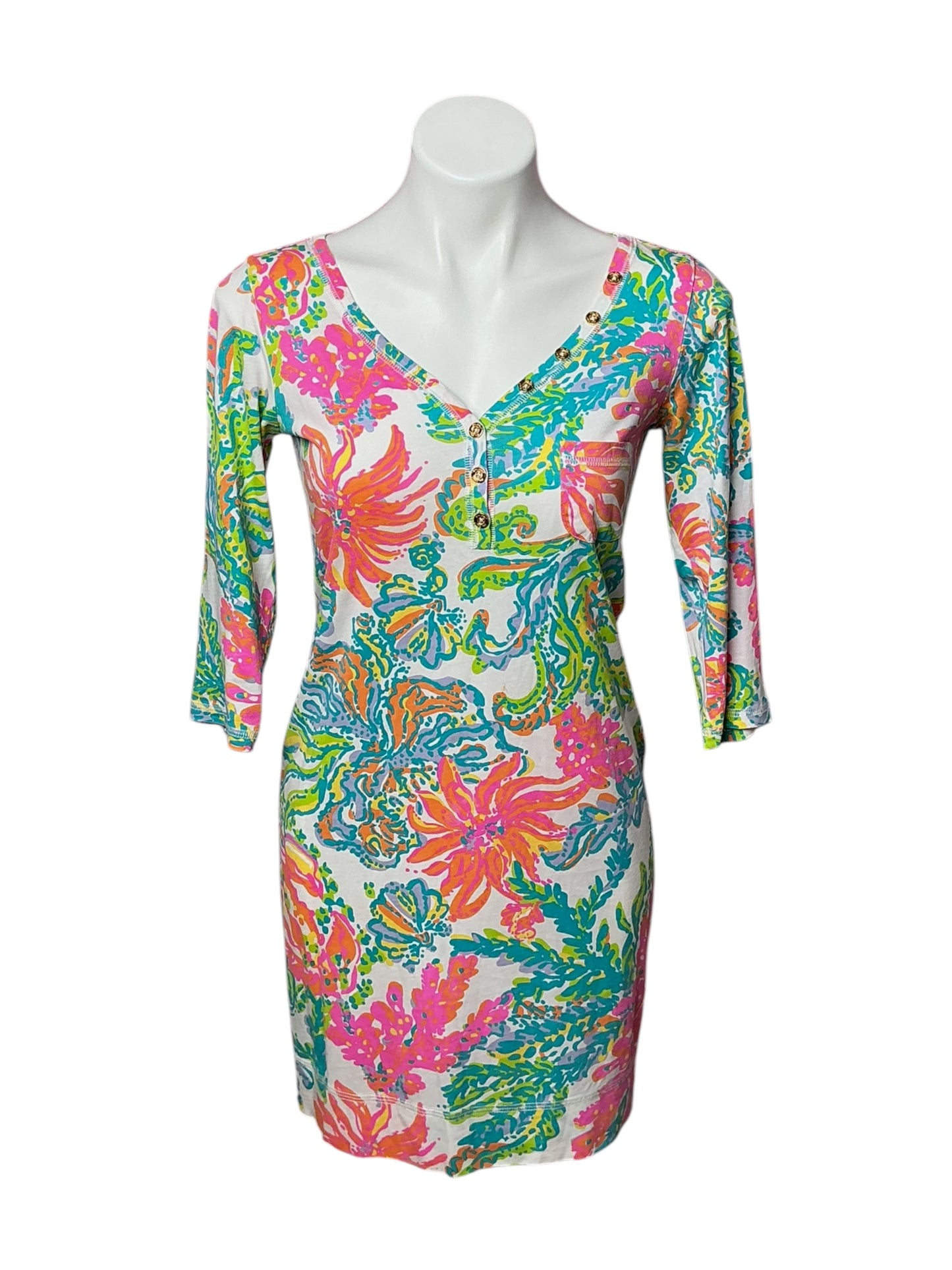 Lilly Pulitzer Palmetto Henley Dress - Size S