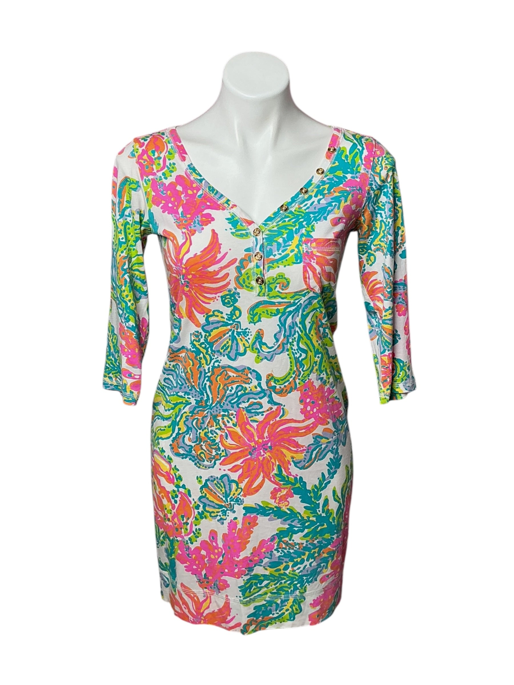 Lilly Pulitzer Palmetto Henley Dress - Size S